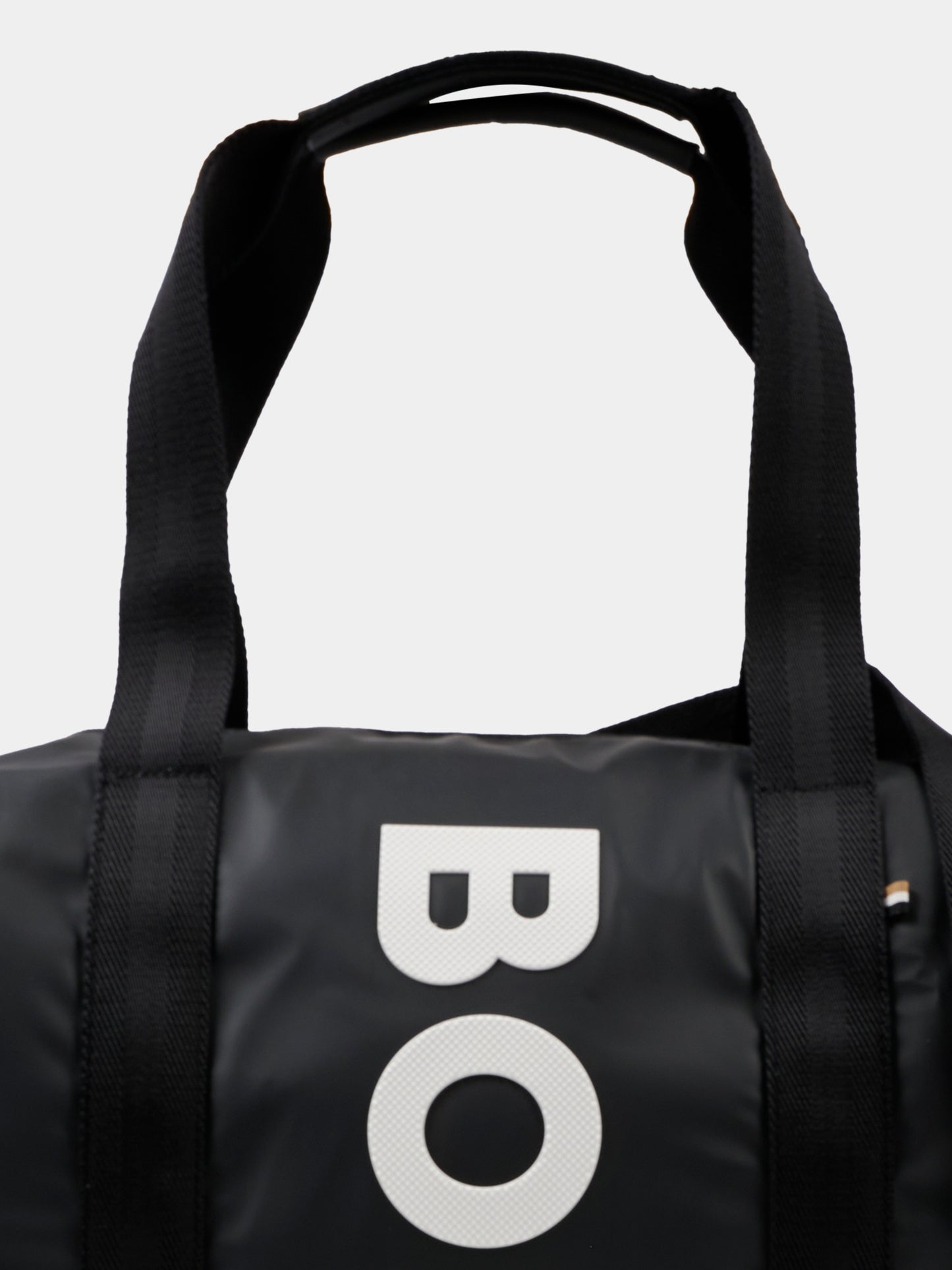 Borsa mamma nera per neonati con logo,Boss,J52609 09B