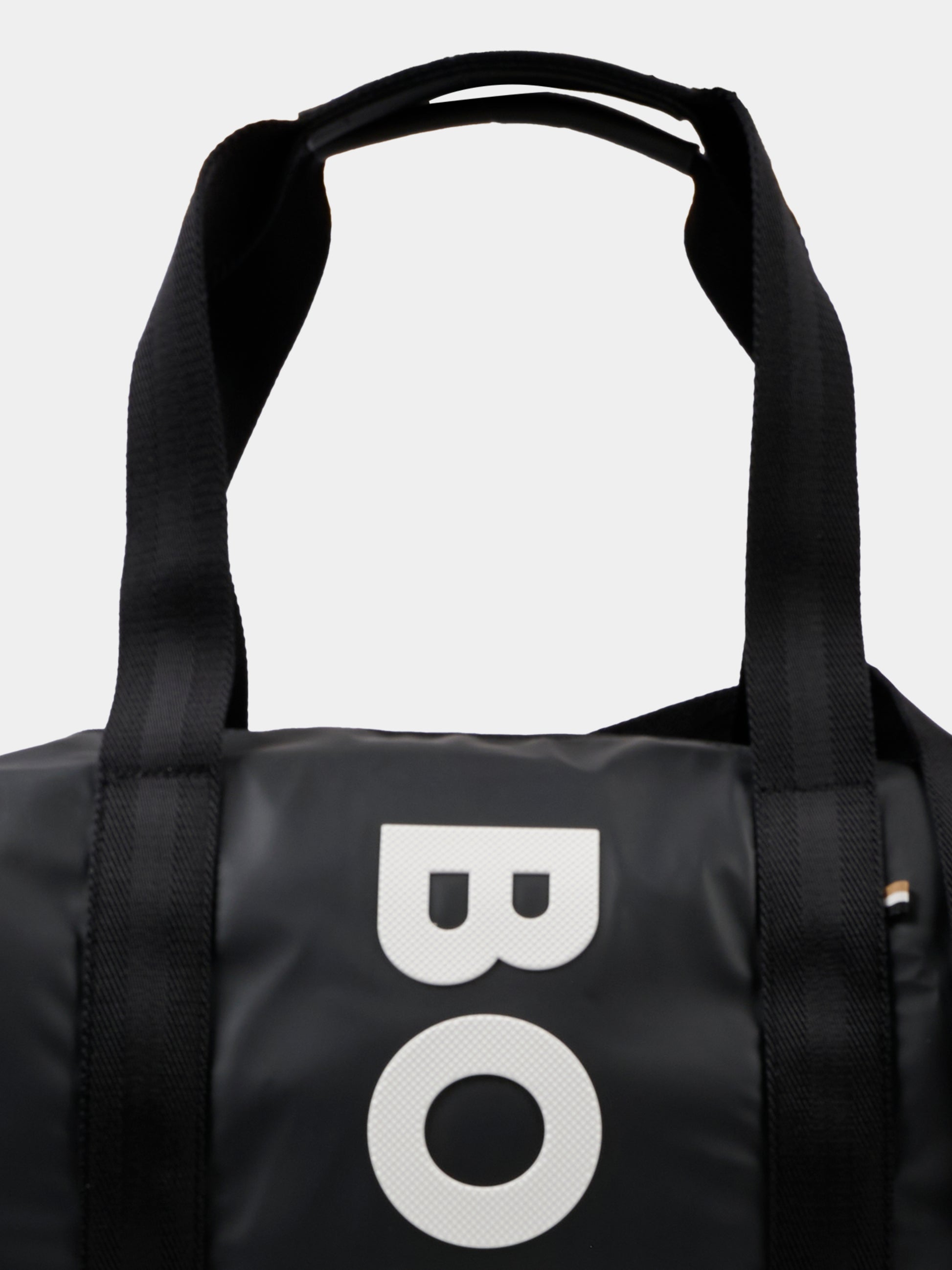 Borsa mamma nera per neonati con logo,Boss,J52609 09B