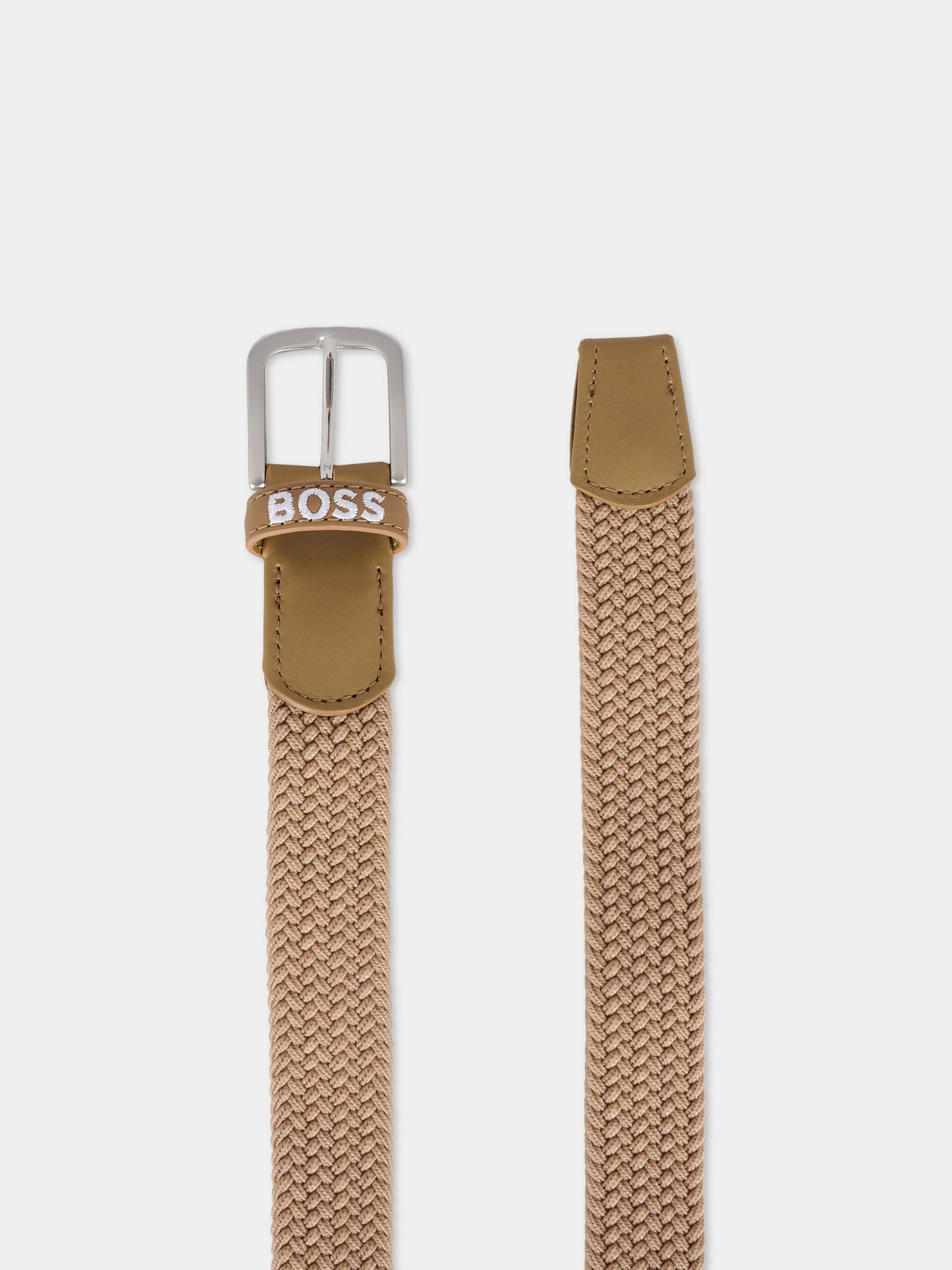 Cintura beige per bambino con logo,Boss,J52632 269