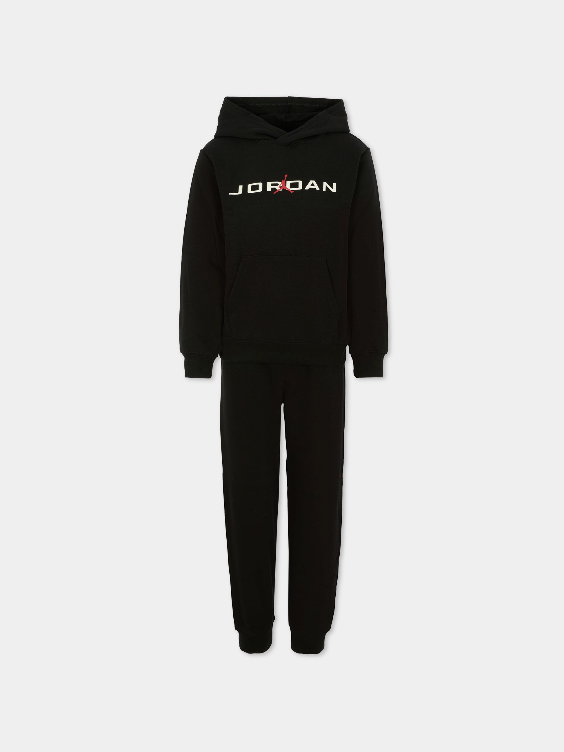 Completo nero per bambino con logo e jumpman,Jordan,85F270 023