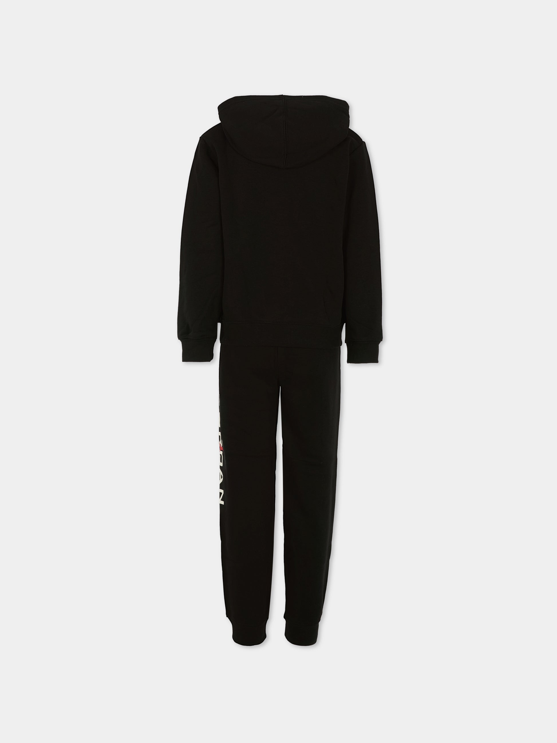 Completo nero per bambino con logo e jumpman,Jordan,85F270 023