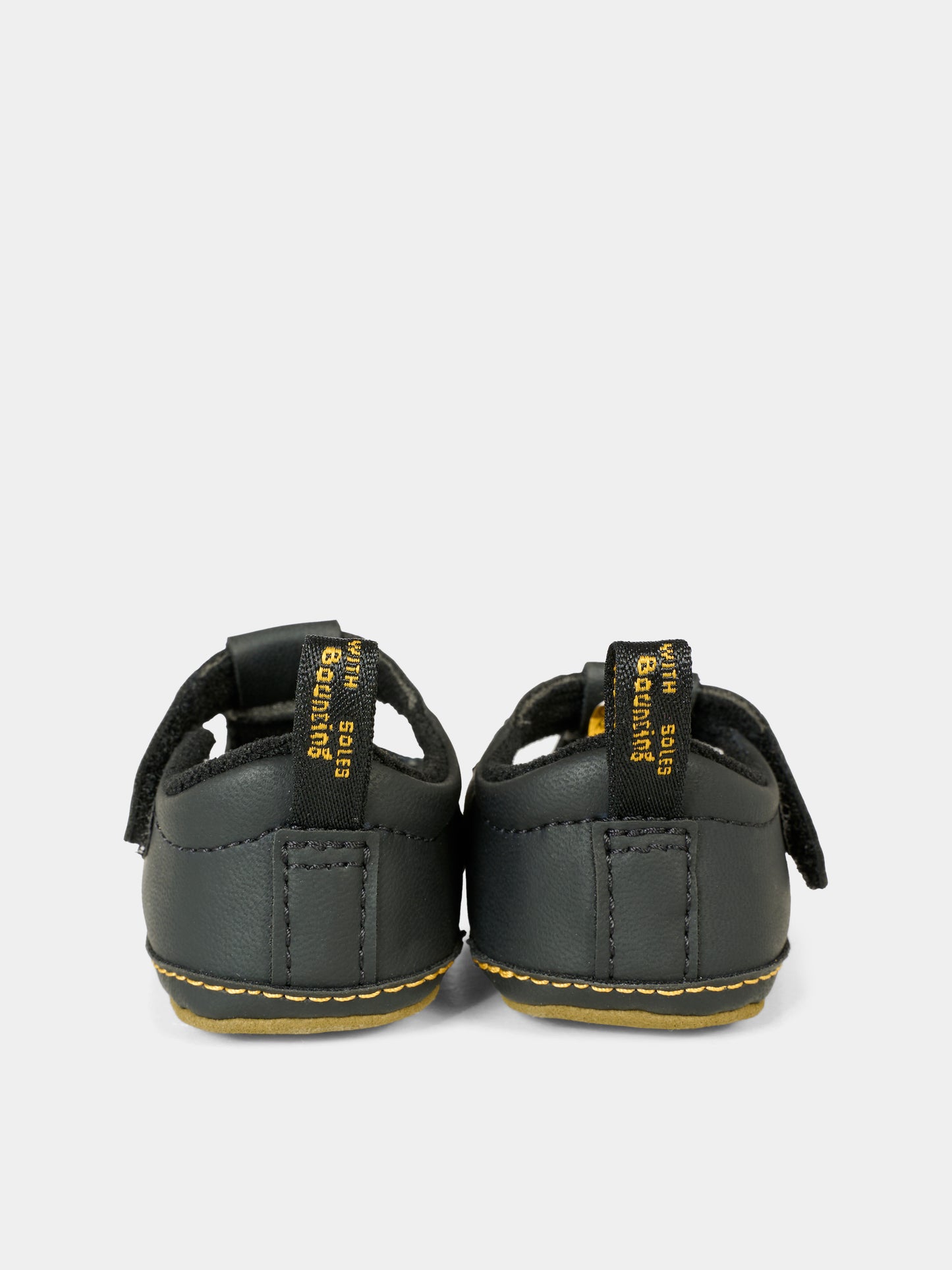 Occhi di bue neri Polley Crib per neonati,Dr. Martens,POLLEY CRIB T BAR SHOE 41426960 BLACK