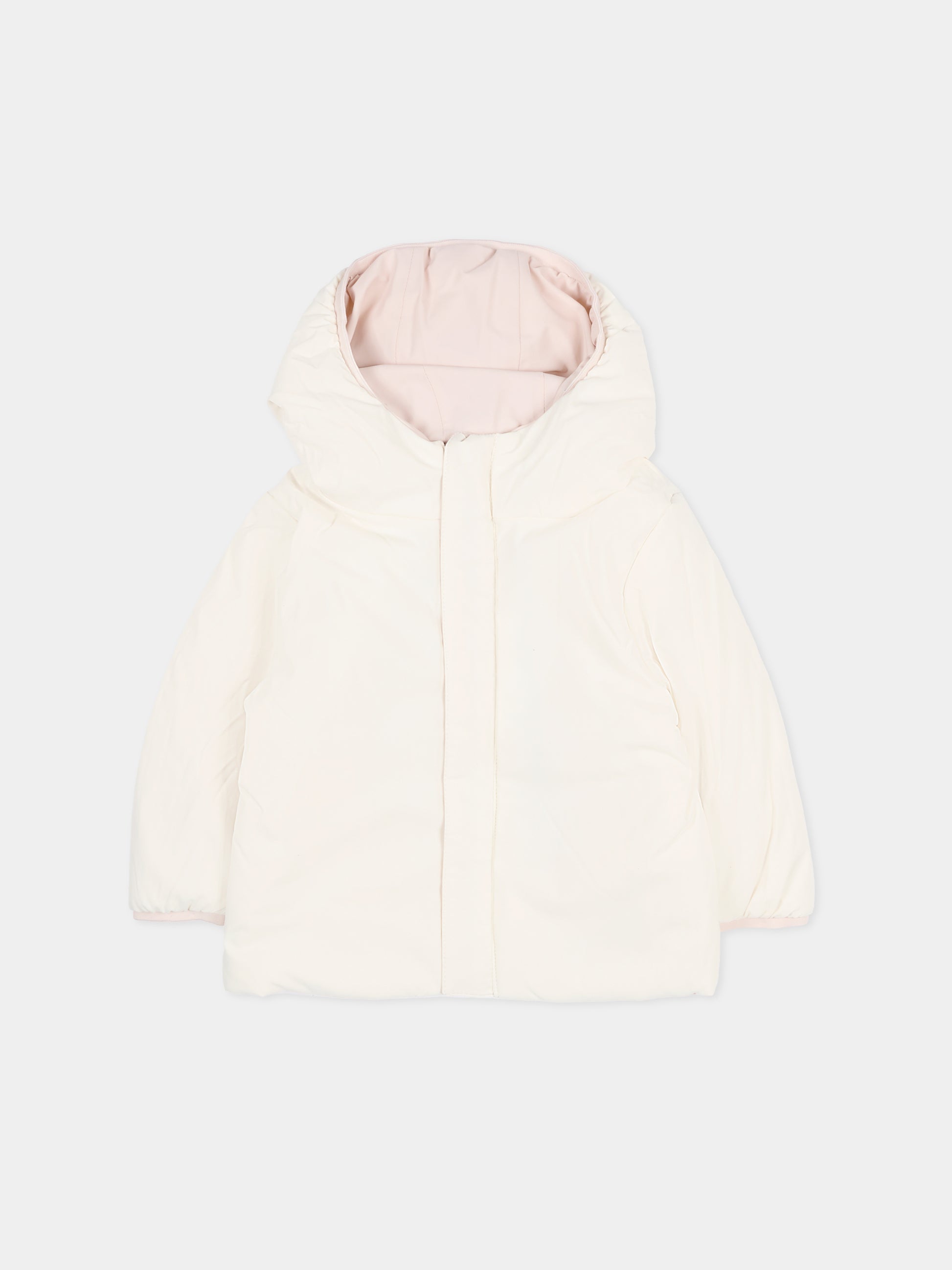 Piumino reversibile Jack St Warm rosa per neonata con logo,K-way,K71338W B3E