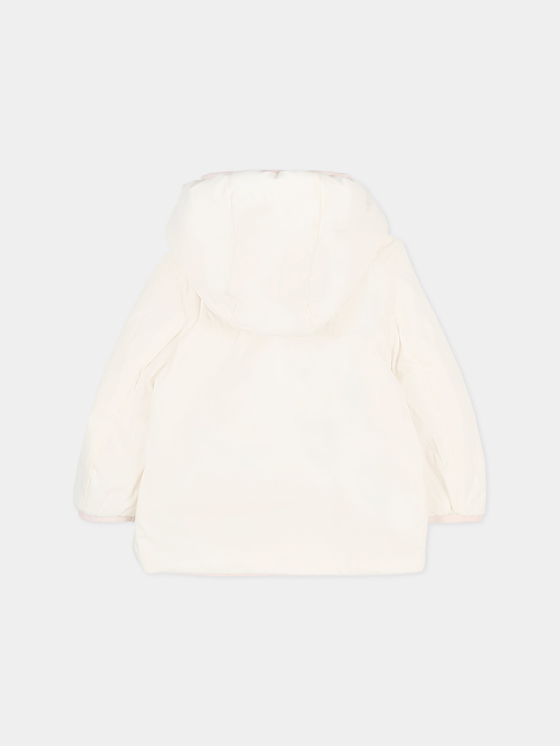 Piumino reversibile Jack St Warm rosa per neonata con logo,K-way,K71338W B3E