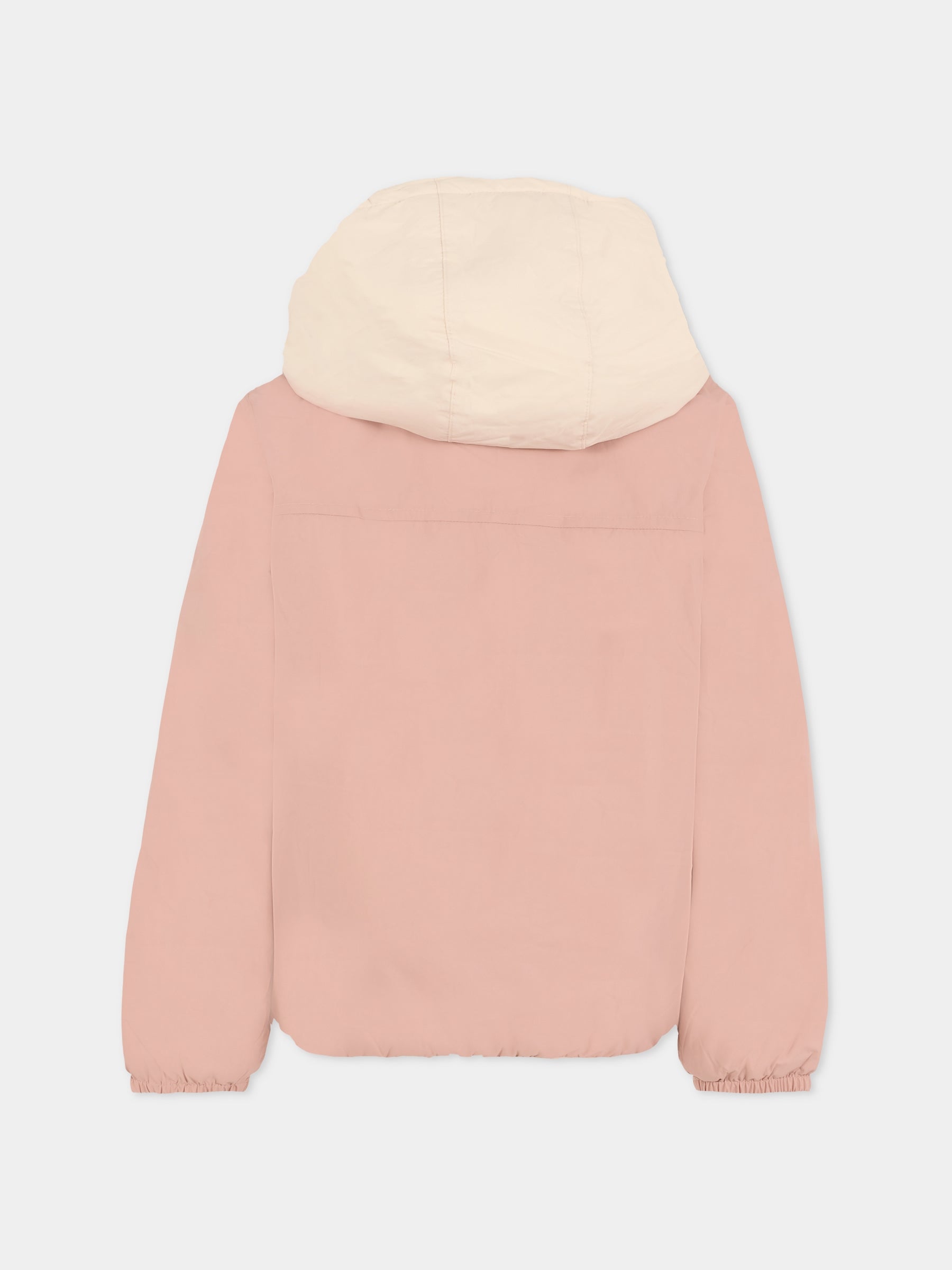 Giubbotto rosa Claudine Orsetto per bambina con logo,K-way,K7142TW C02