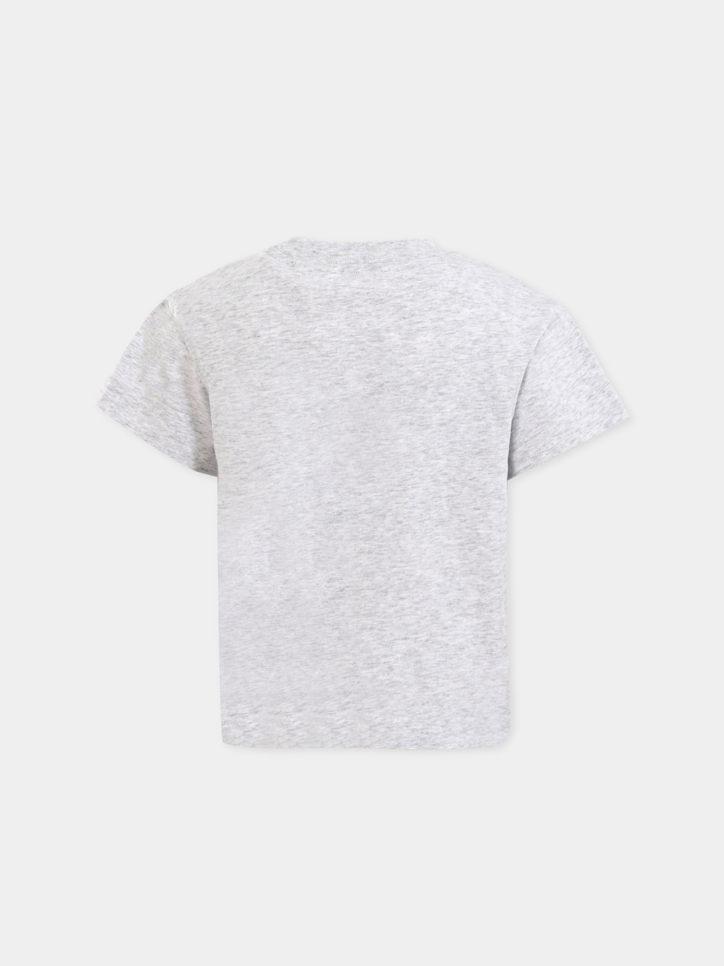 T-shirt grigia per bambino con orso,Palm Angels,PBAA003C99JER0060860