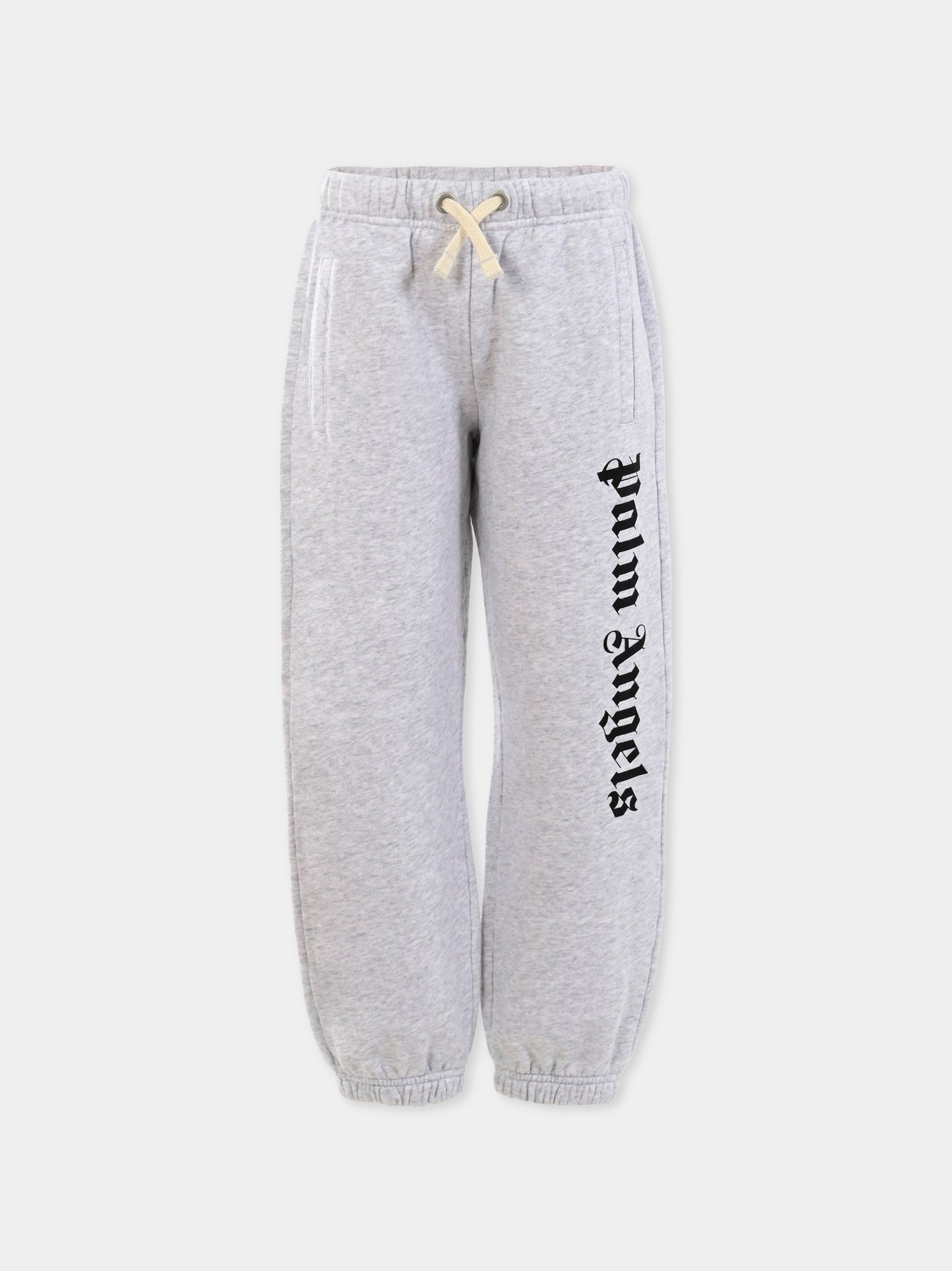 Pantaloni grigi per bambini con logo,Palm Angels,PBCH008C99FLE0020810