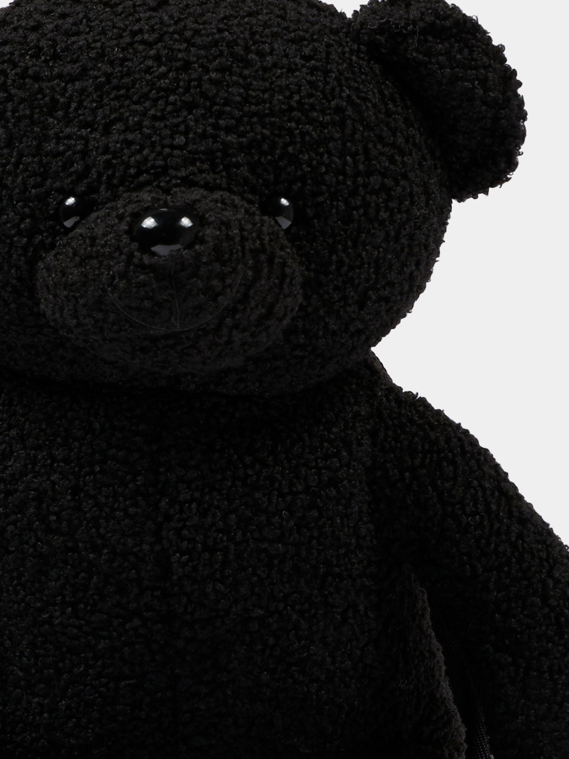 Zaino nero per bambini con orsetto,Palm Angels,PBNB001C99FAB0011003