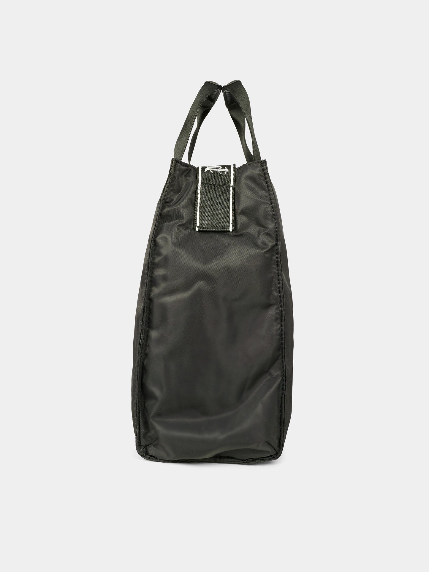 Borsa mamma nera per neonati con logo,Palm Angels,PBXE001C99FAB0011003