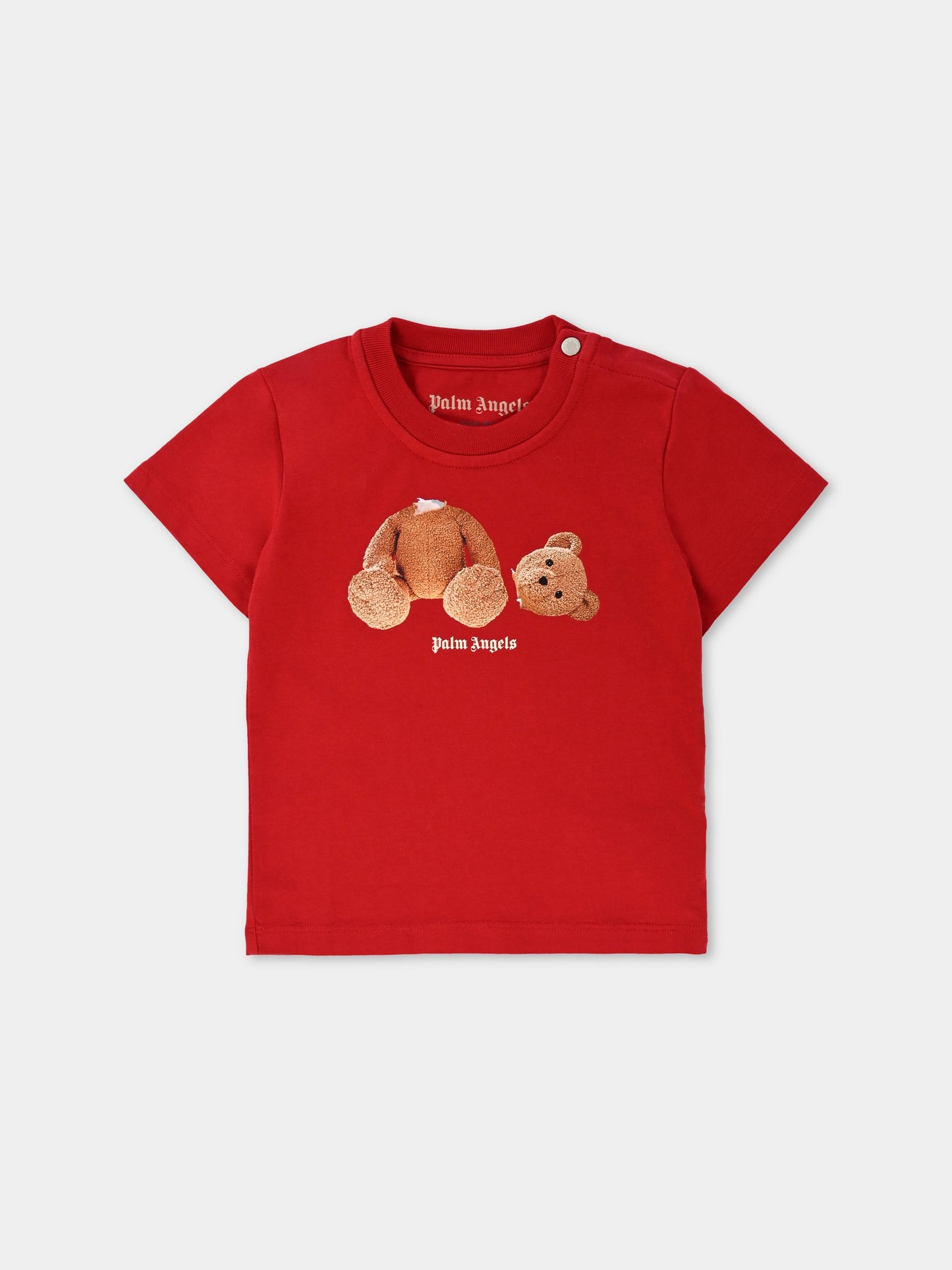 Set t-shirt multicolor per neonata con orso,Palm Angels,PG2X005F25JER0013C60