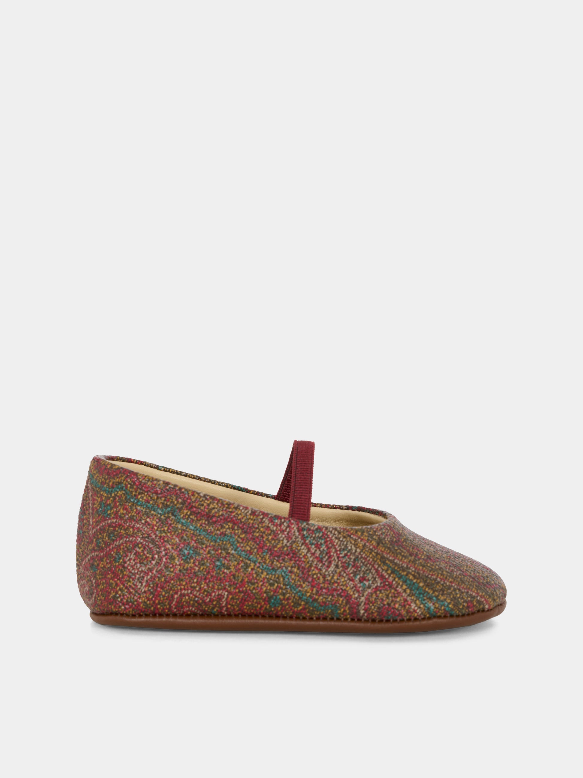Ballerine multicolor per neonata con stampa pailsey,Etro,GX0006 B0082 999