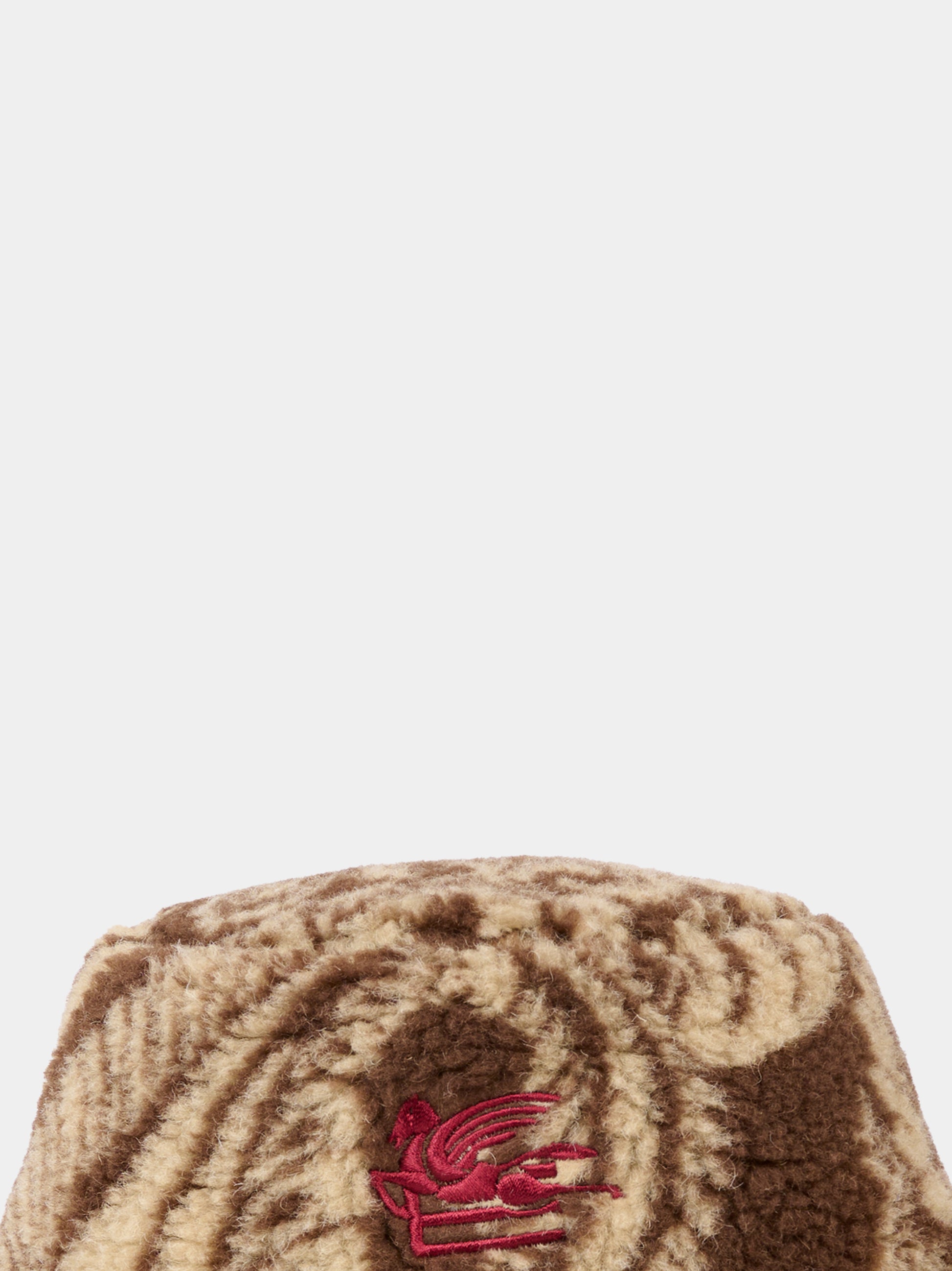 Cloche marrone per bambini con Pegaso e stampa paisley,Etro,GX0P77 U0219 322BG