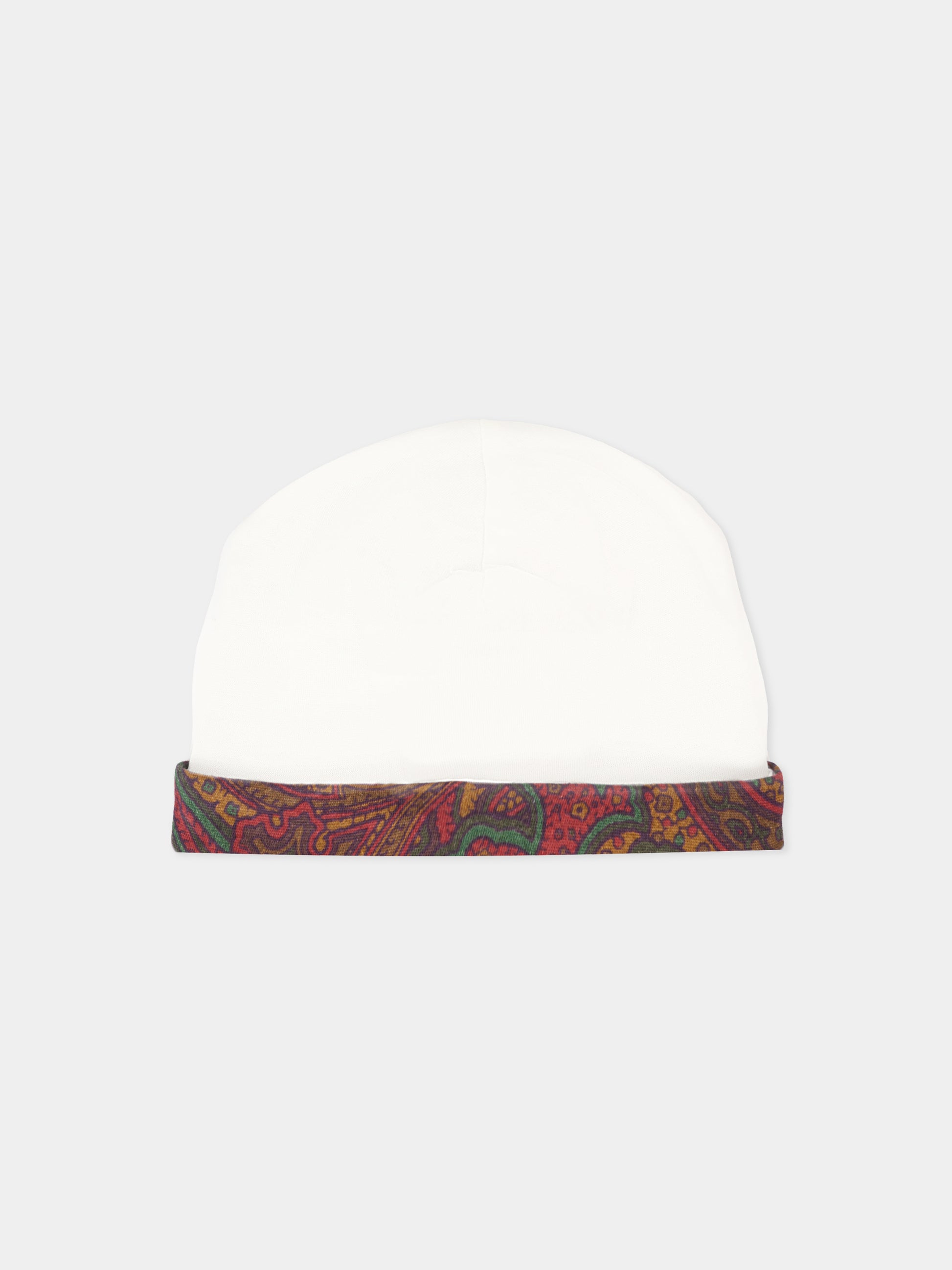 Set tutina avorio per neonati con Pegaso bordeaux e logo,Etro,GXB560 Z3186 101