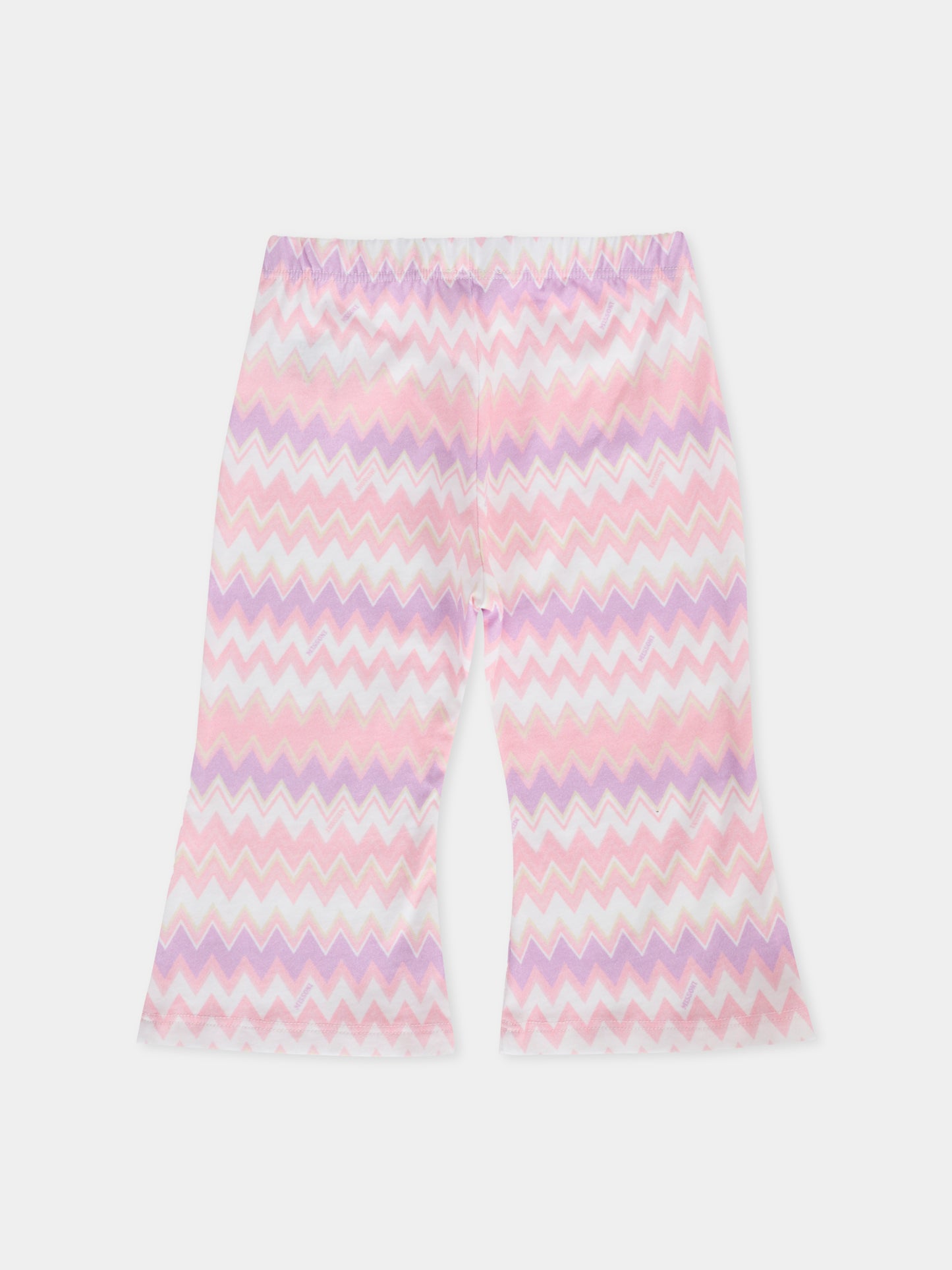 Leggings rosa per neonata con motivo chevron,Missoni,MX6040-J0518 100RS