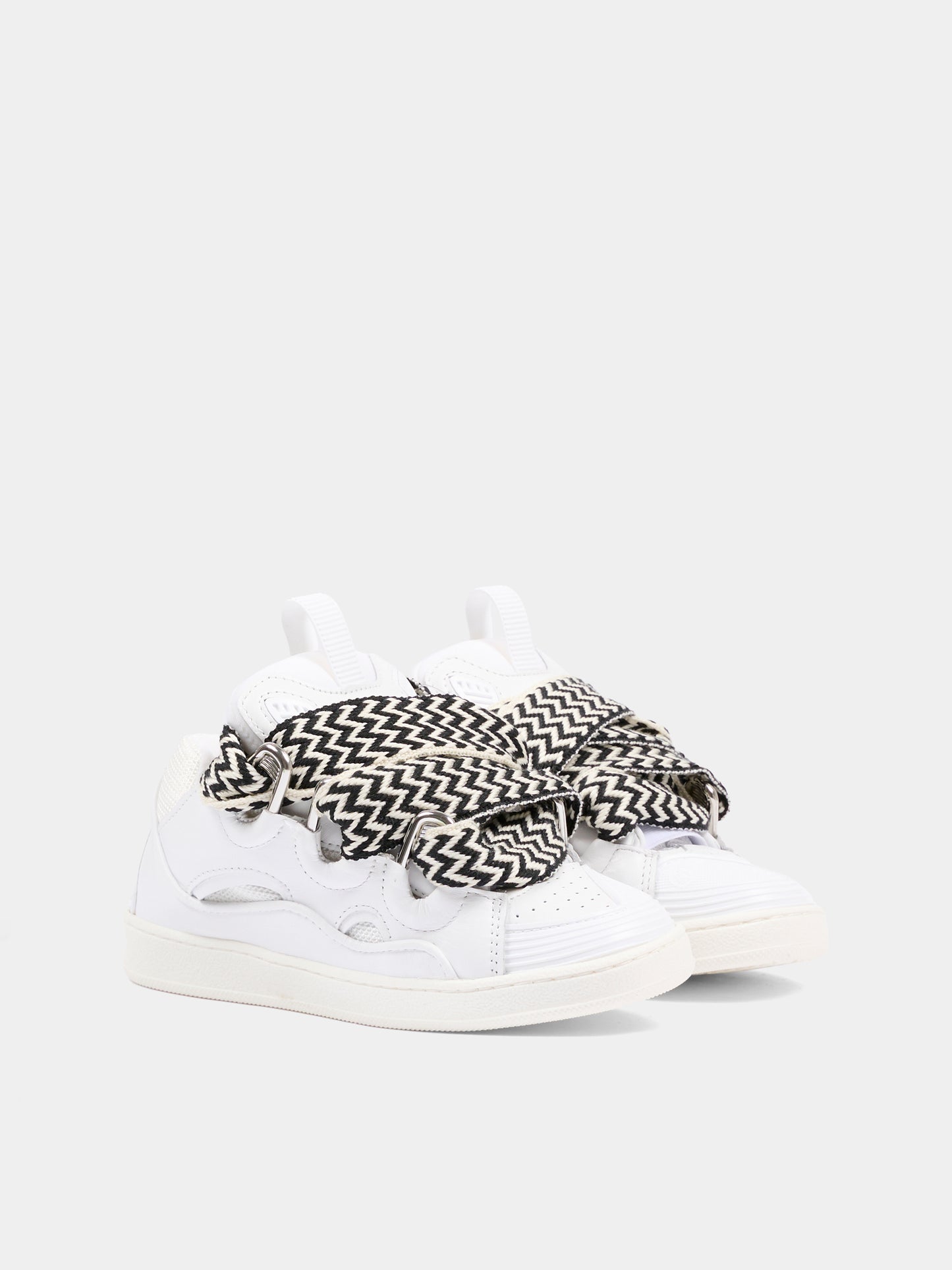 Sneakers bianche per bambino con logo,Lanvin Petite,N30306 N89