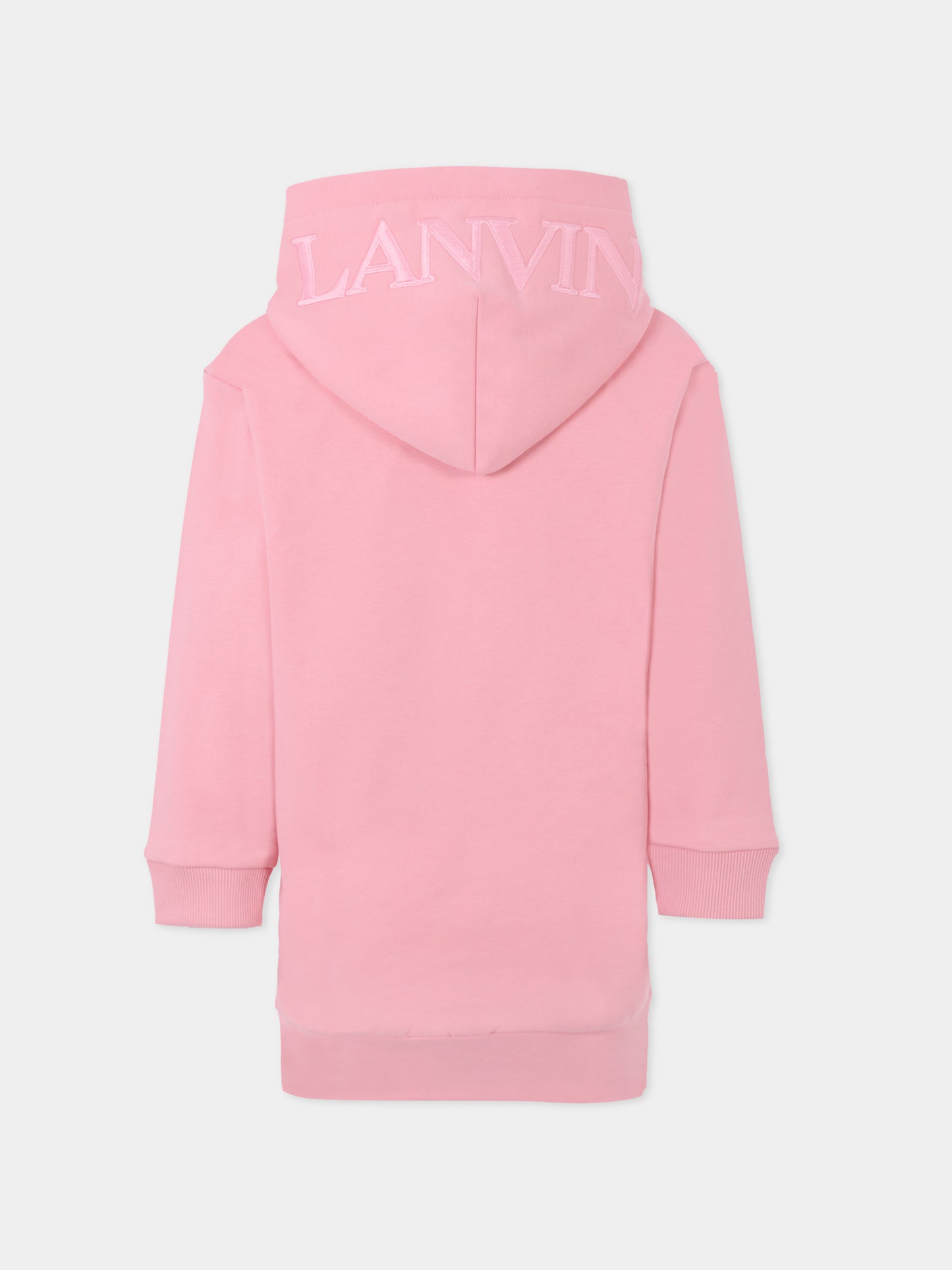 Vestito rosa per bambina con logo,Lanvin Petite,N30312 48N