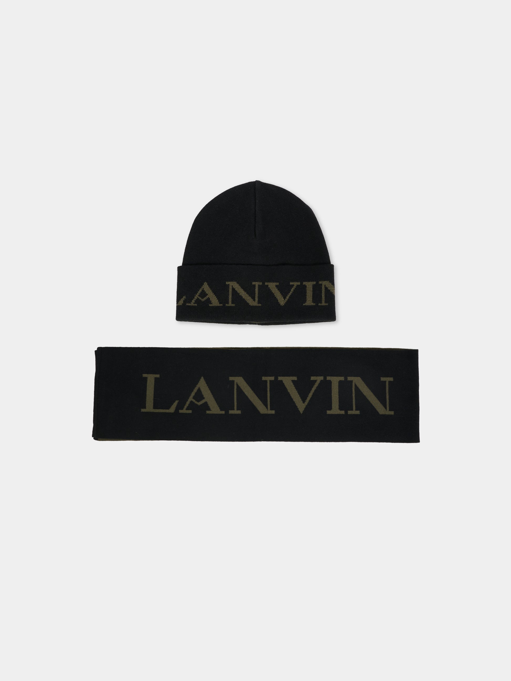 Set accessori nero per bambini con logo,Lanvin Petite,N30323 M46