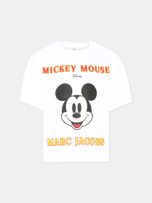 T-shirt bianca per bambini con Topolino,Marc Jacobs,W60588 10P