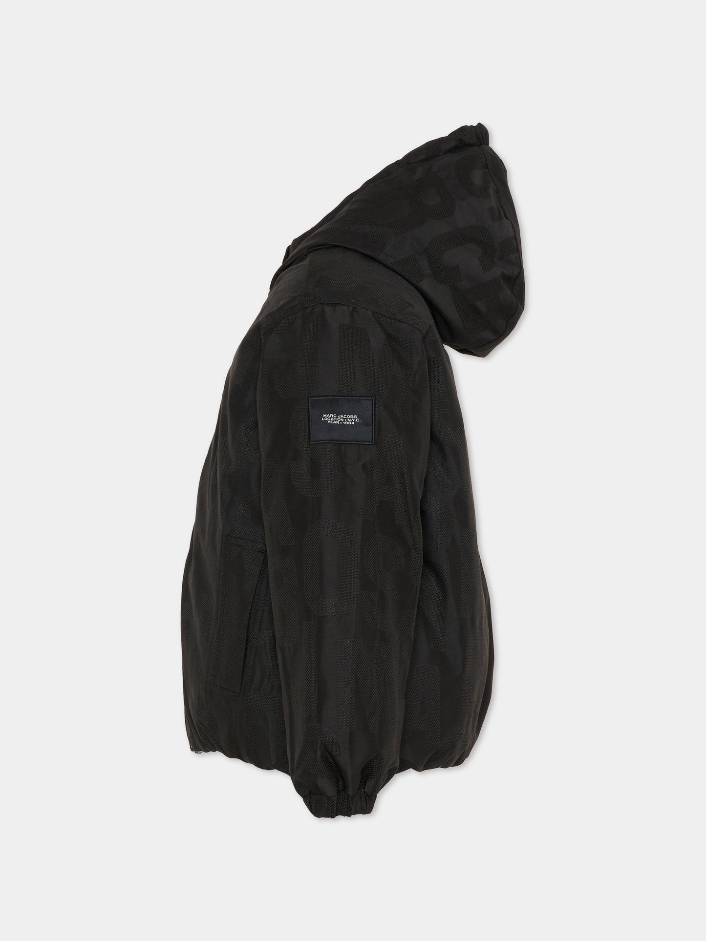 Piumino reversibile azzurro per bambino con logo,Marc Jacobs,W60618 V70