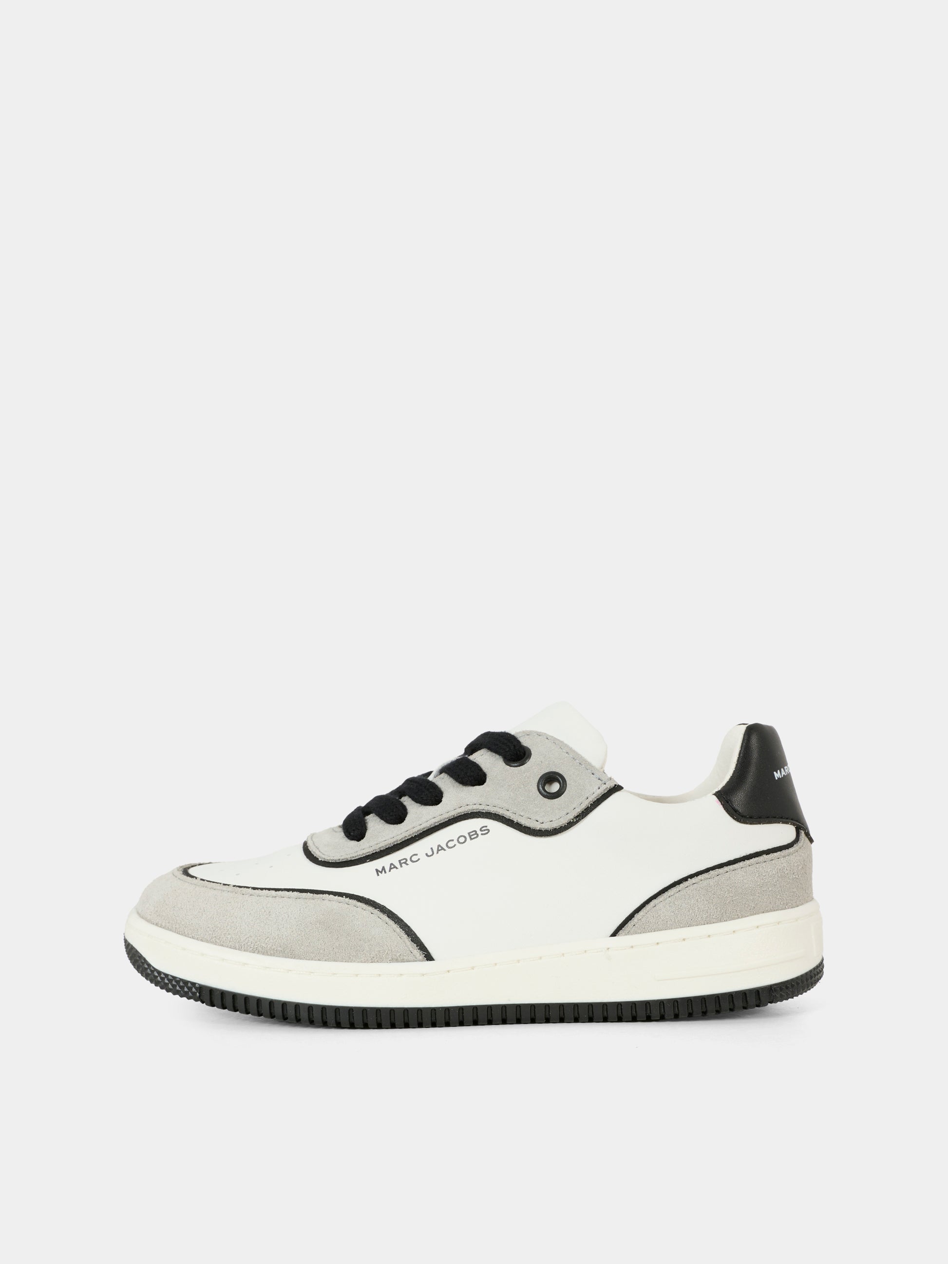 Sneakers beige per bambino con logo,Marc Jacobs,W60672 10P