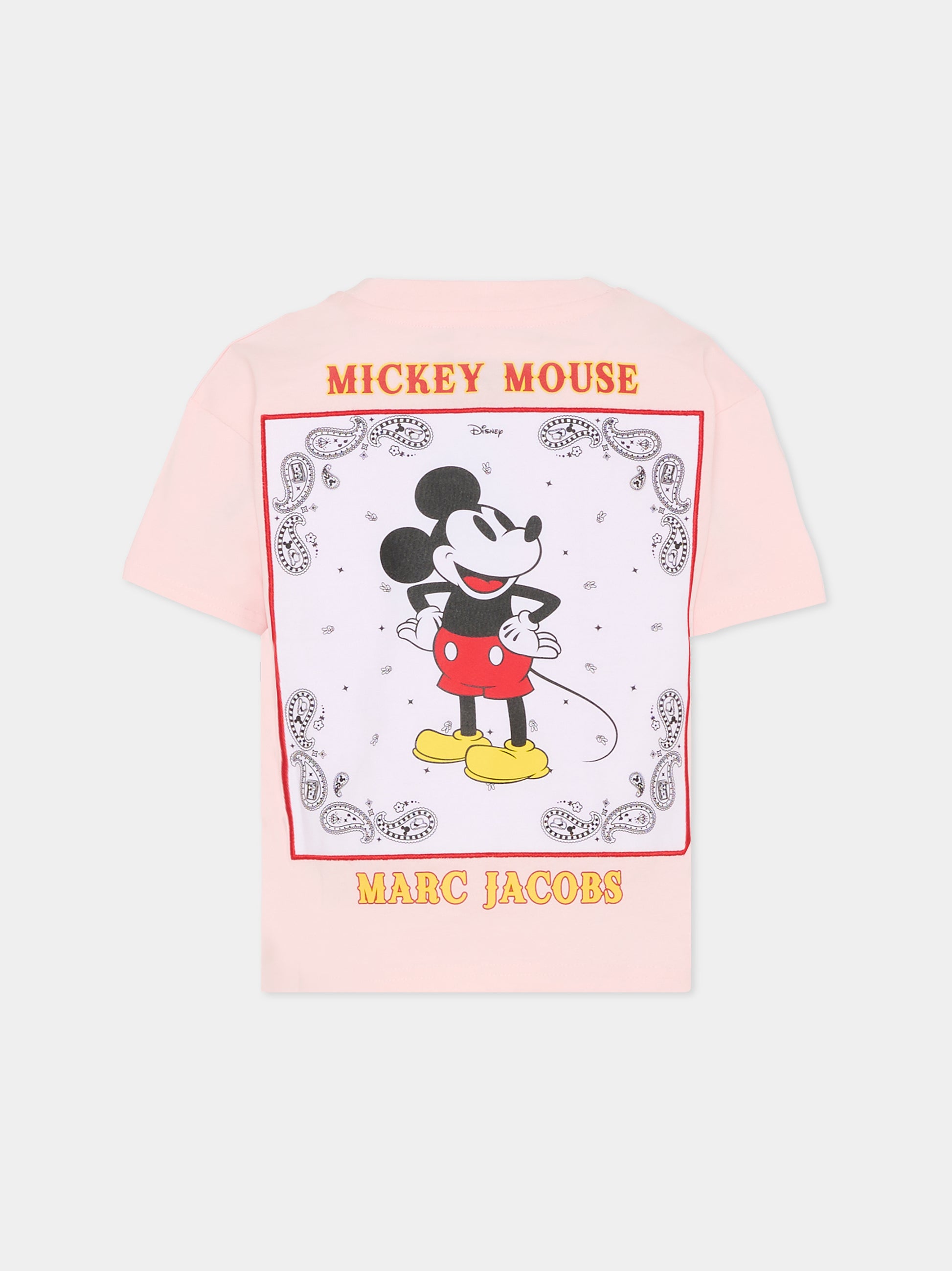 T-shirt rosa per bambina con Topolino,Marc Jacobs,W60691 475