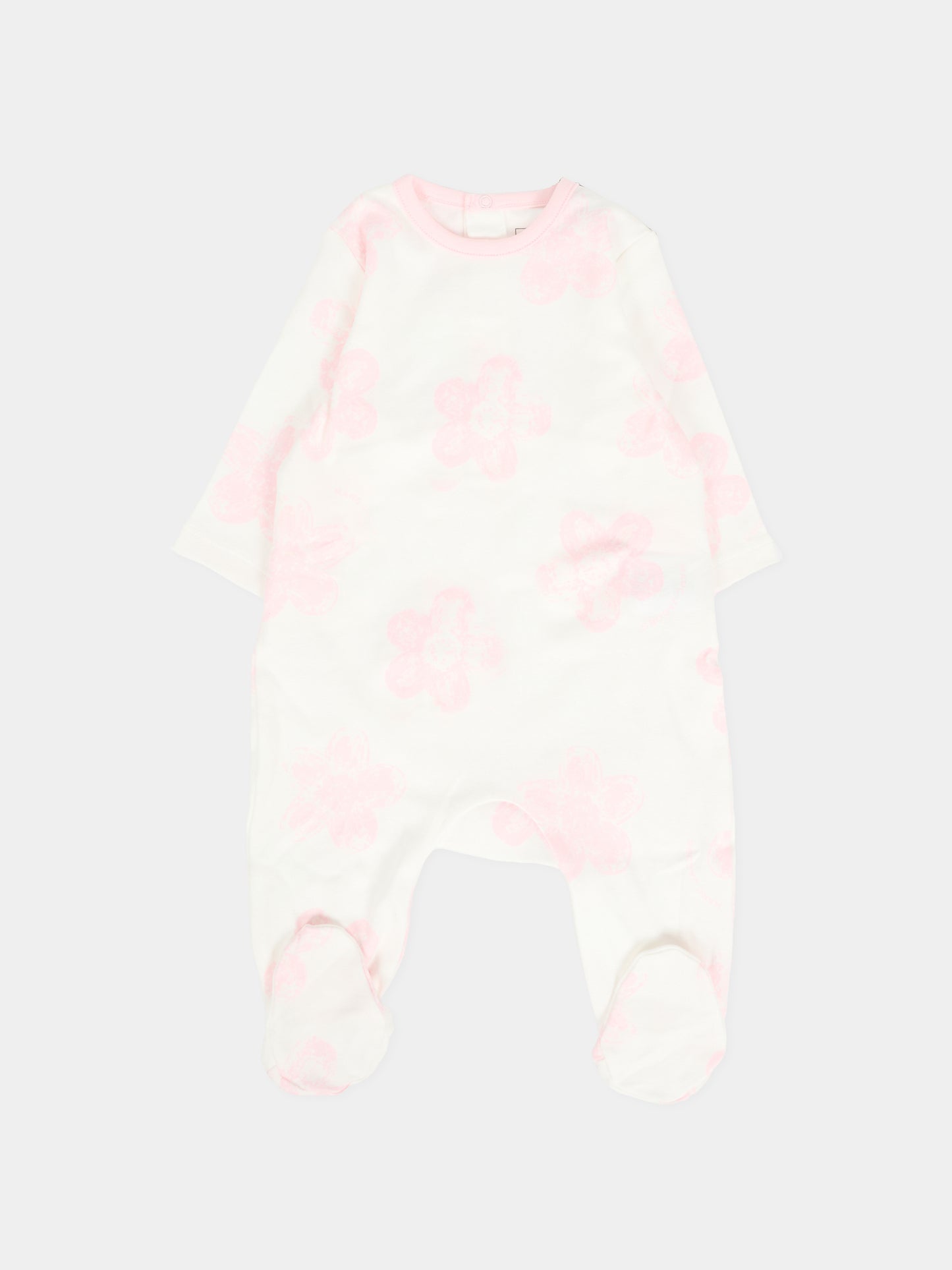 Set tutina rosa per neonata con fiori,Marc Jacobs,W60694 475