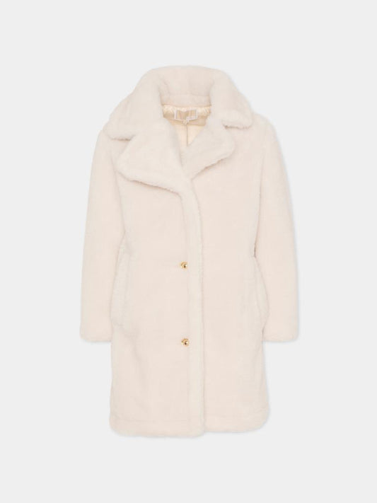 Ecopelliccia avorio per bambina,Michael Kors,R30459 190