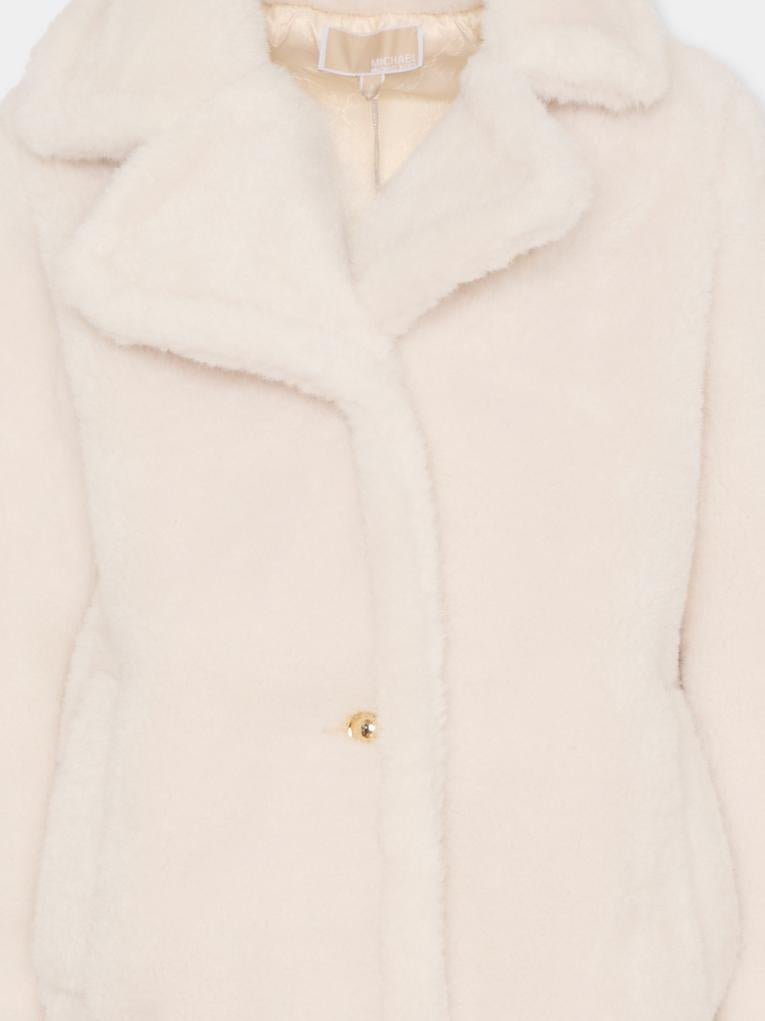 Ecopelliccia avorio per bambina,Michael Kors,R30459 190