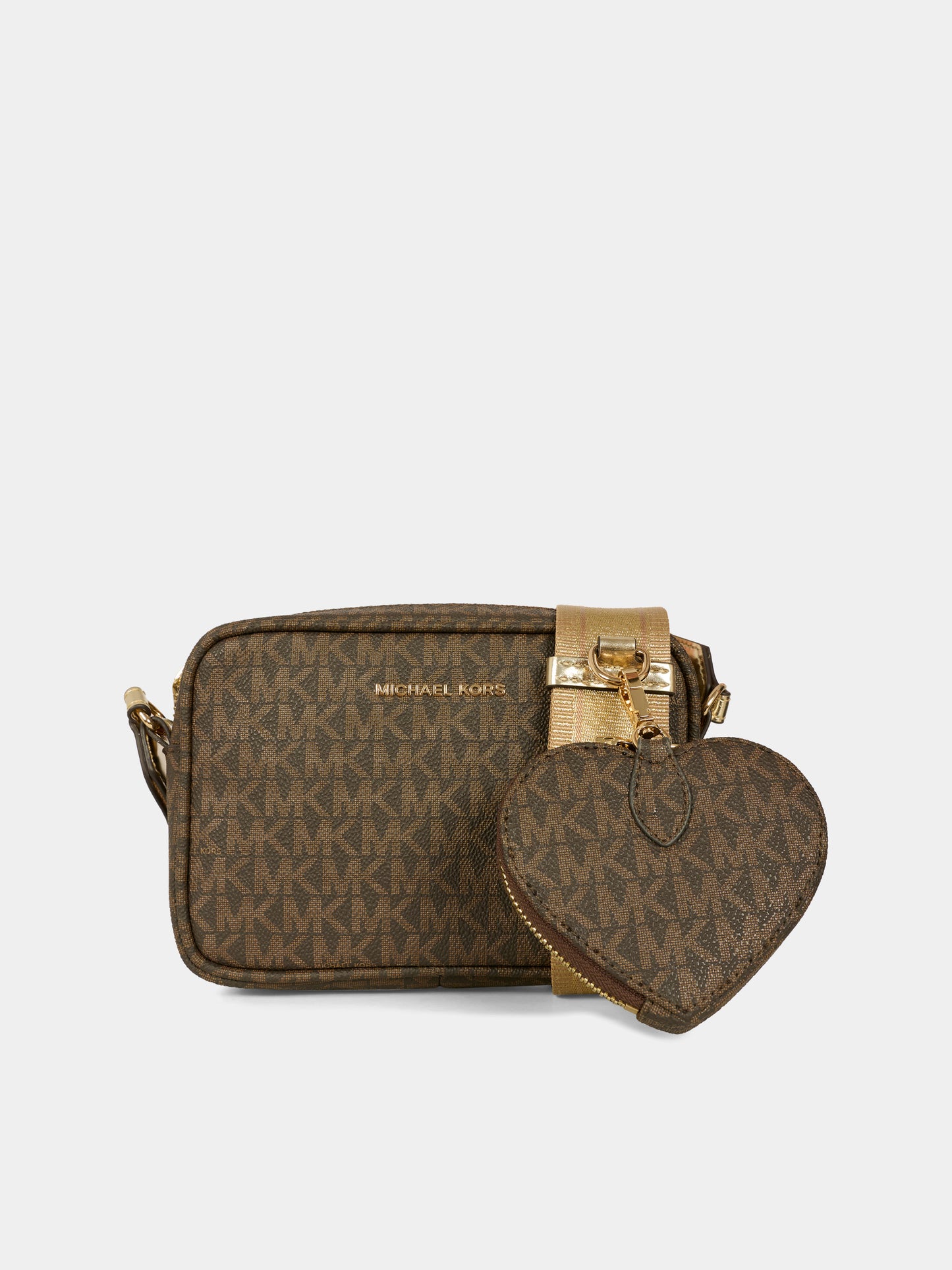 Borsa marrone per bambina con logo,Michael Kors,R30522 340