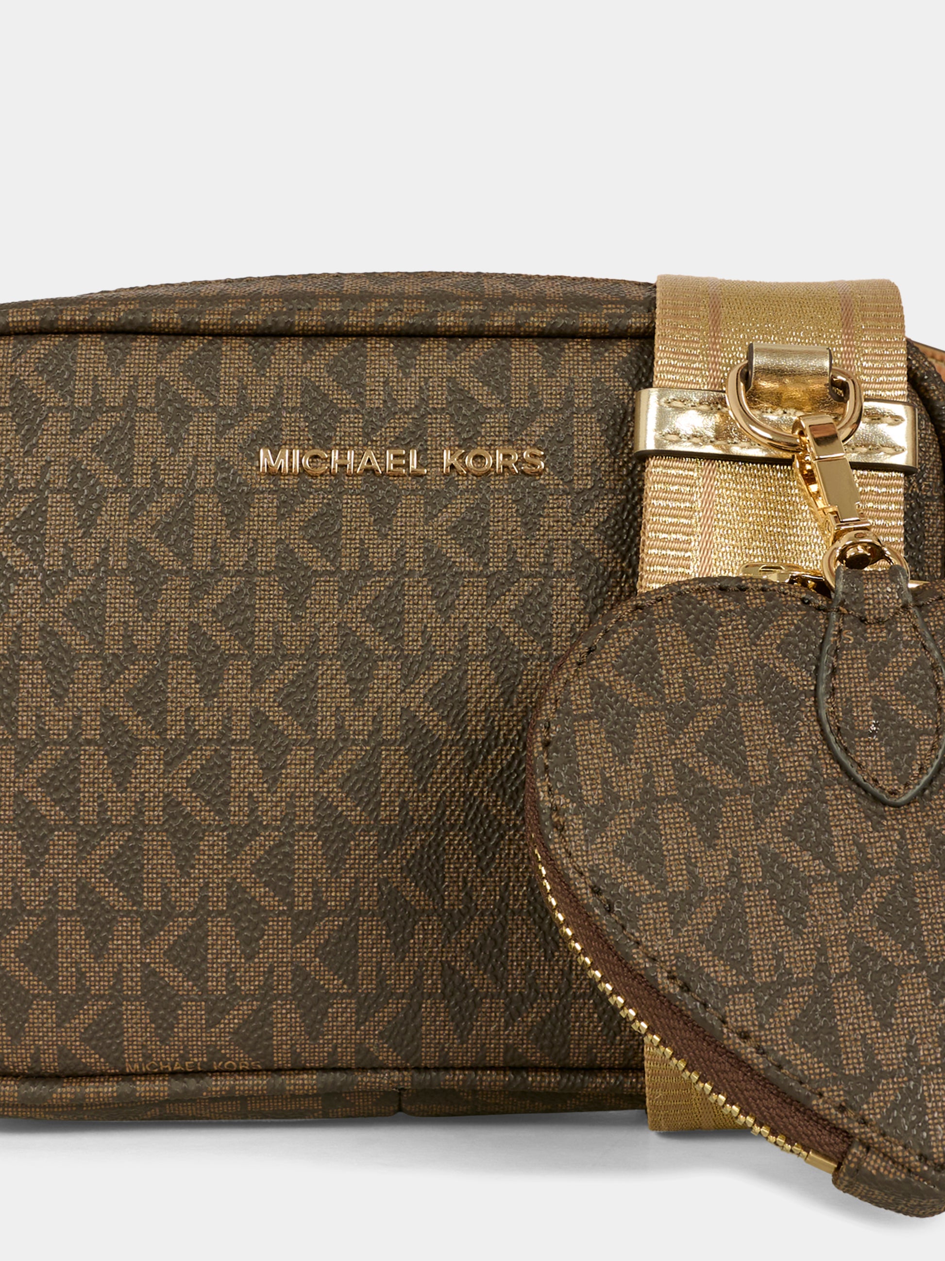 Borsa marrone per bambina con logo,Michael Kors,R30522 340