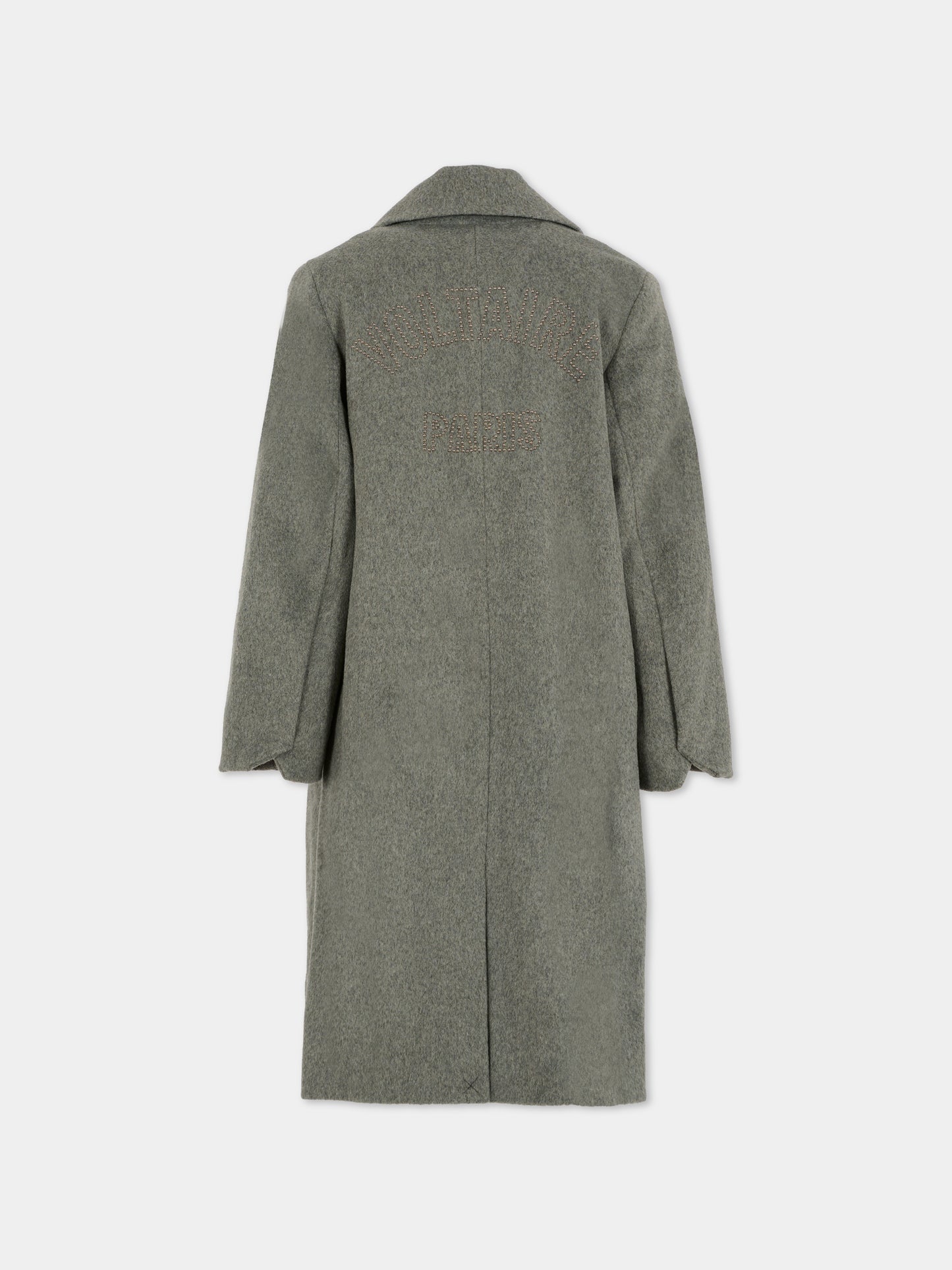 Cappotto grigio per bambina con logo,Zadig & Voltaire Kids,X60422 A46