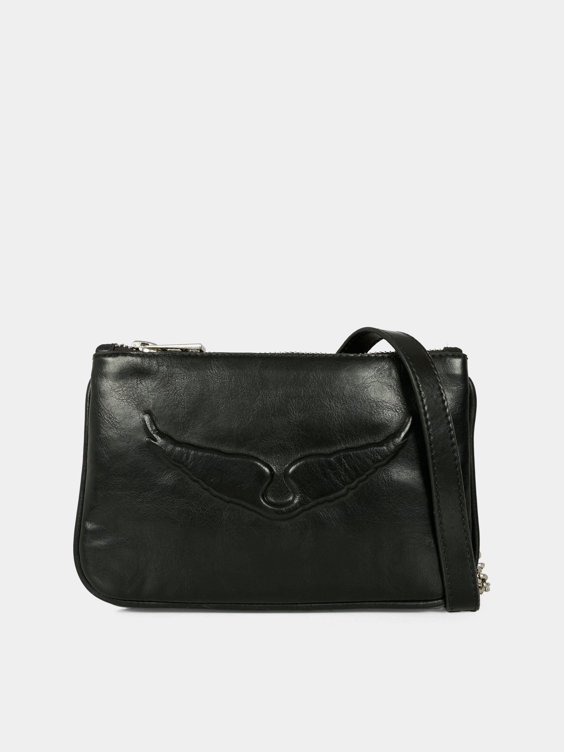 Borsa nera per bambina con ali,Zadig & Voltaire Kids,X60509 09B