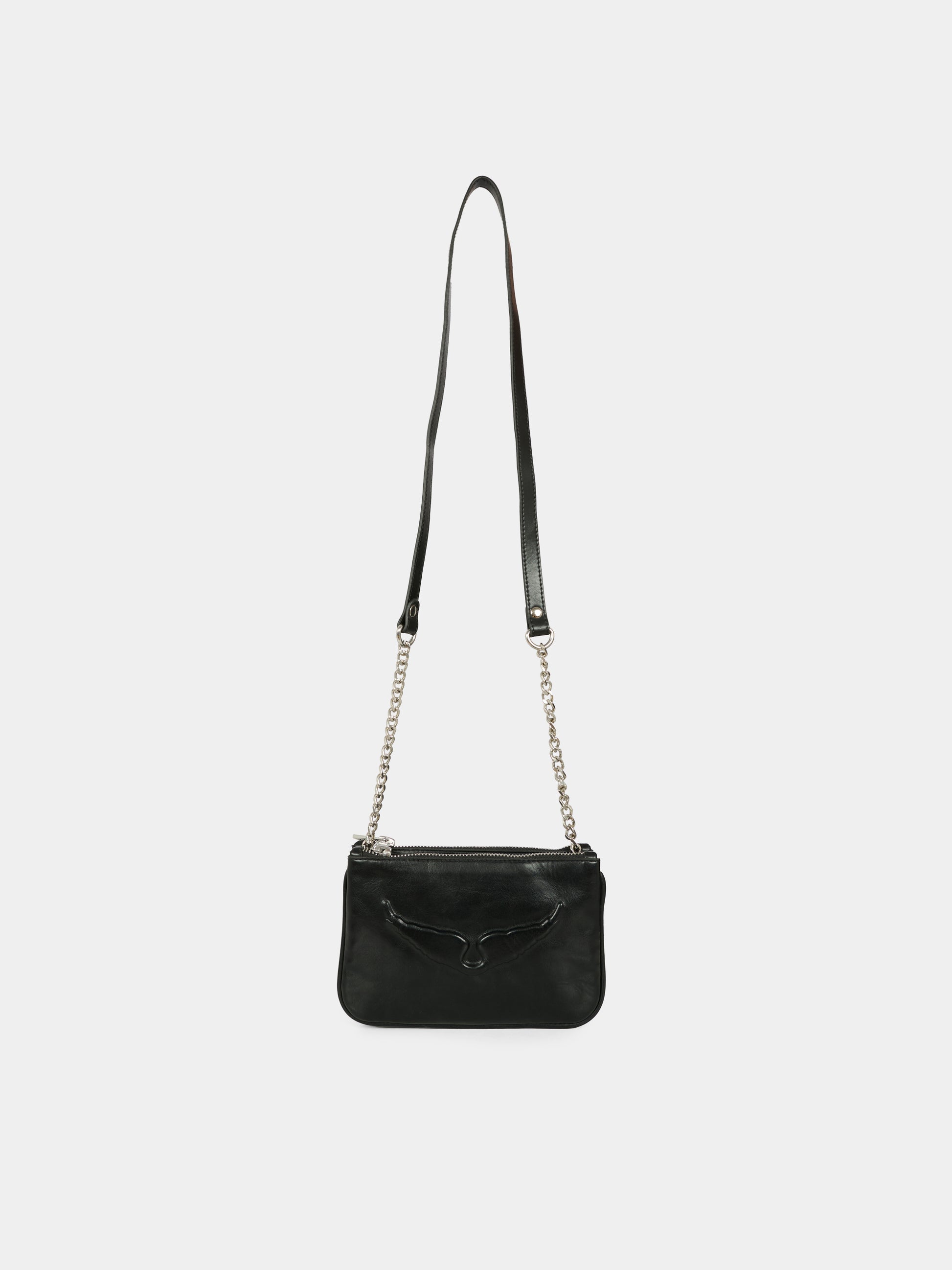 Borsa nera per bambina con ali,Zadig & Voltaire Kids,X60509 09B