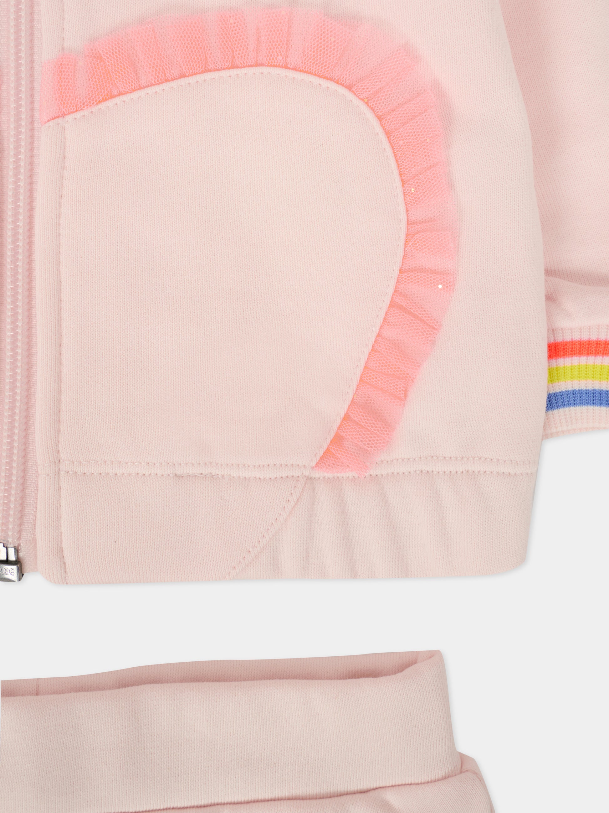 Completo rosa per neonata con cuore,Billieblush,U21250 47V