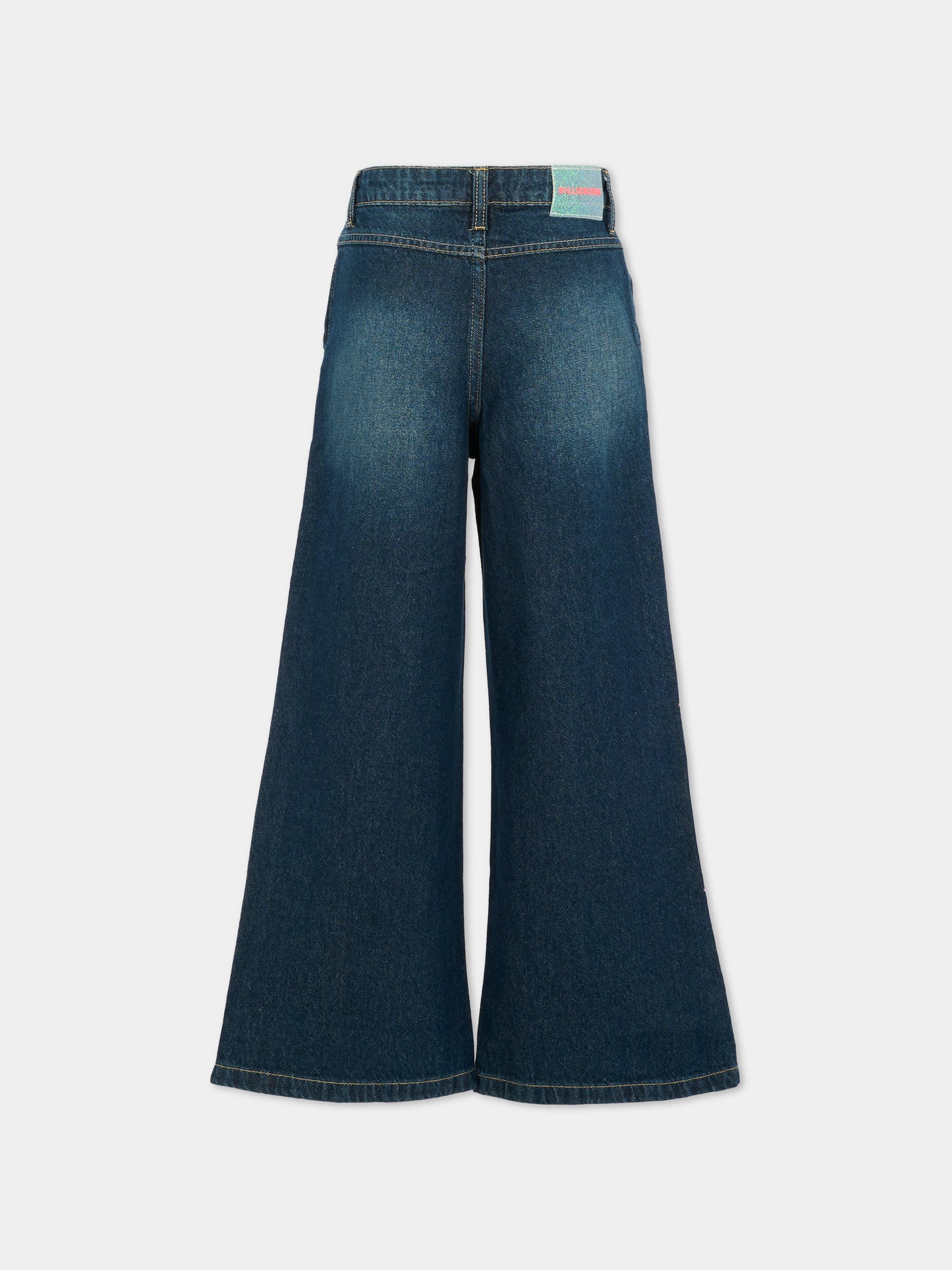 Jeans denim per bambina con paillettes,Billieblush,U21326 Z22