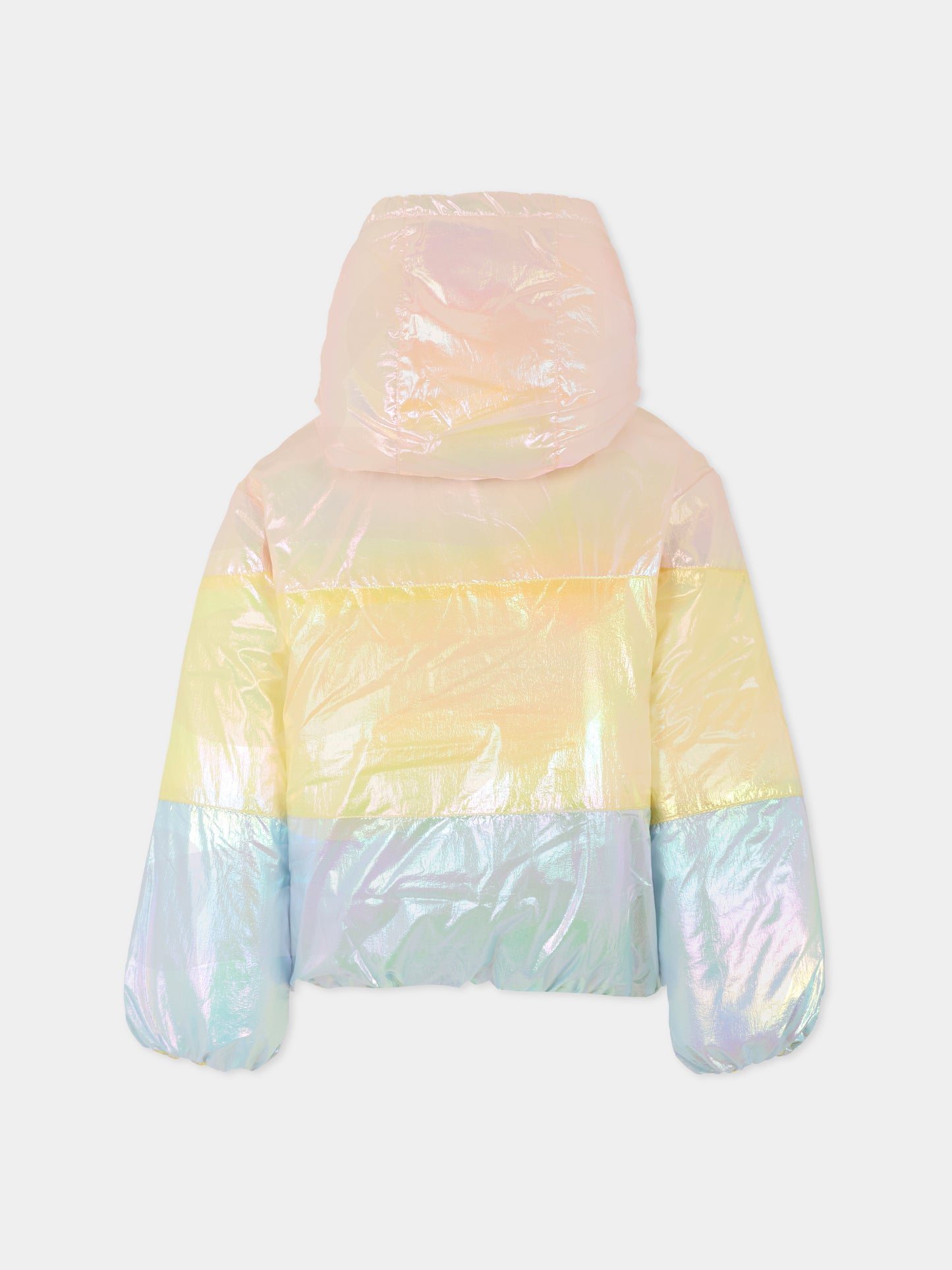 Piumino multicolor per bambina con cuori,Billieblush,U21358 408