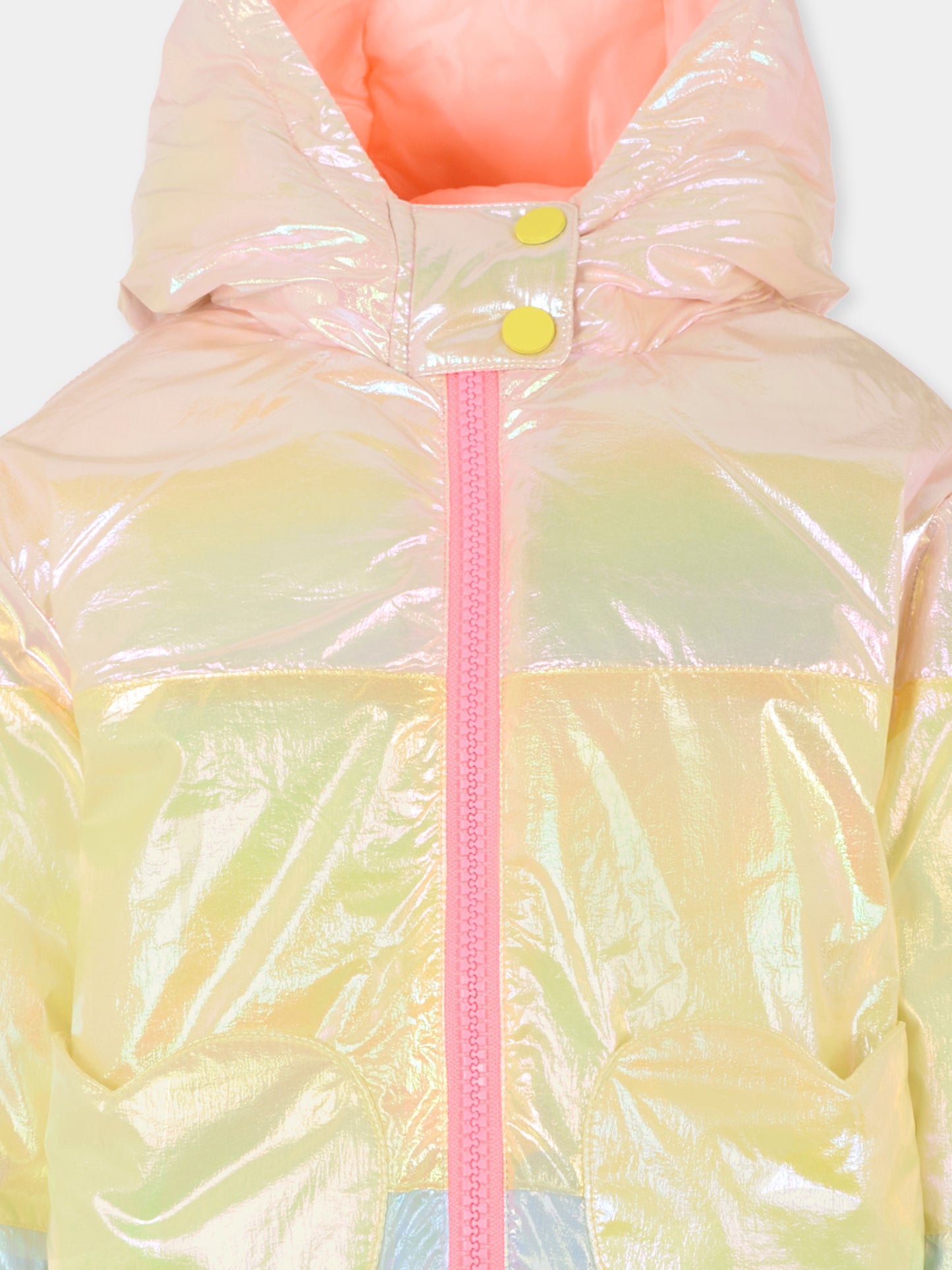 Piumino multicolor per bambina con cuori,Billieblush,U21358 408