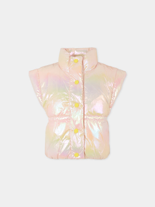 Gilet rosa per bambina,Billieblush,U21361 408