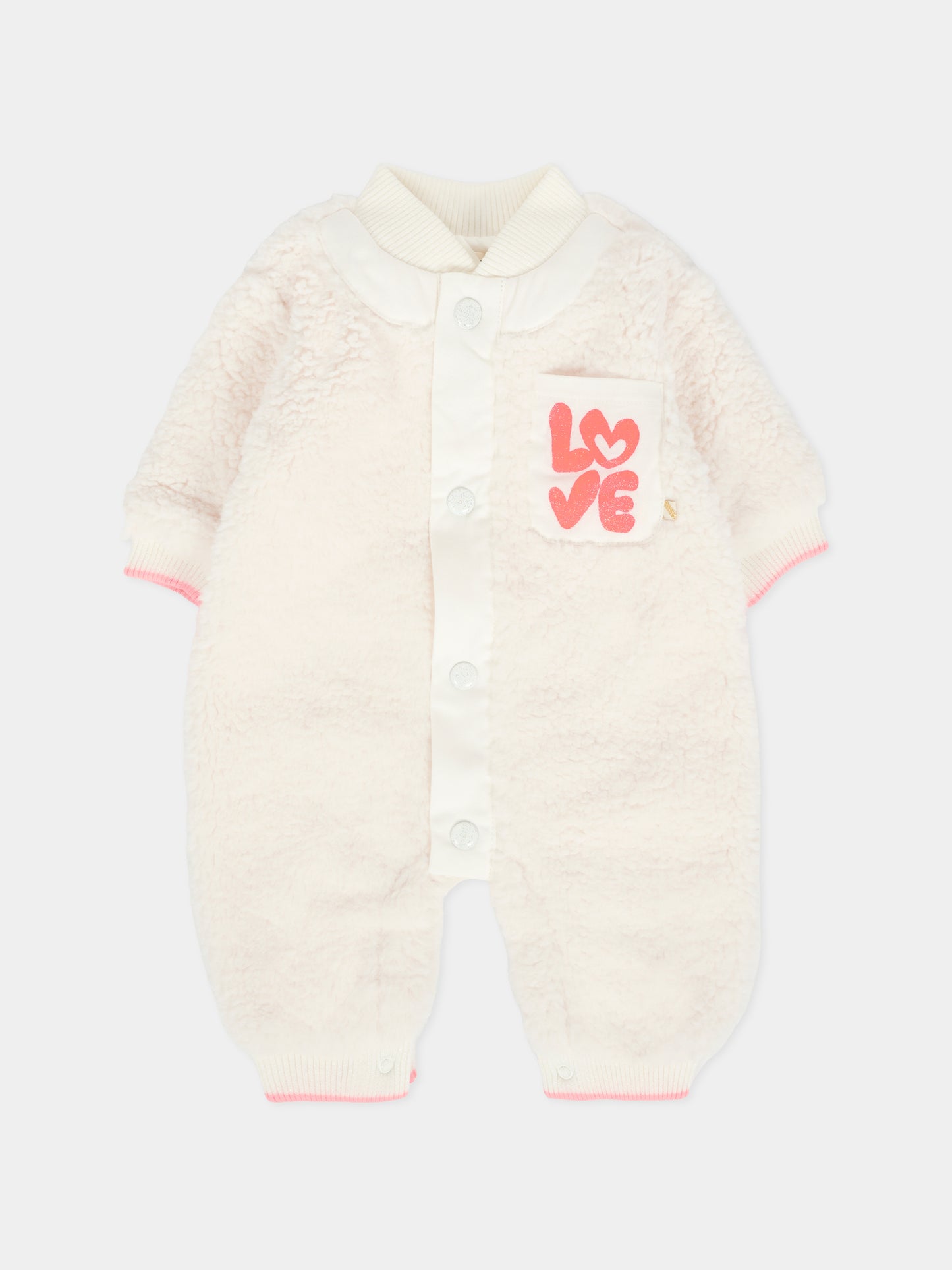 Tutina avorio per neonata con scritta,Billieblush,U21448 121