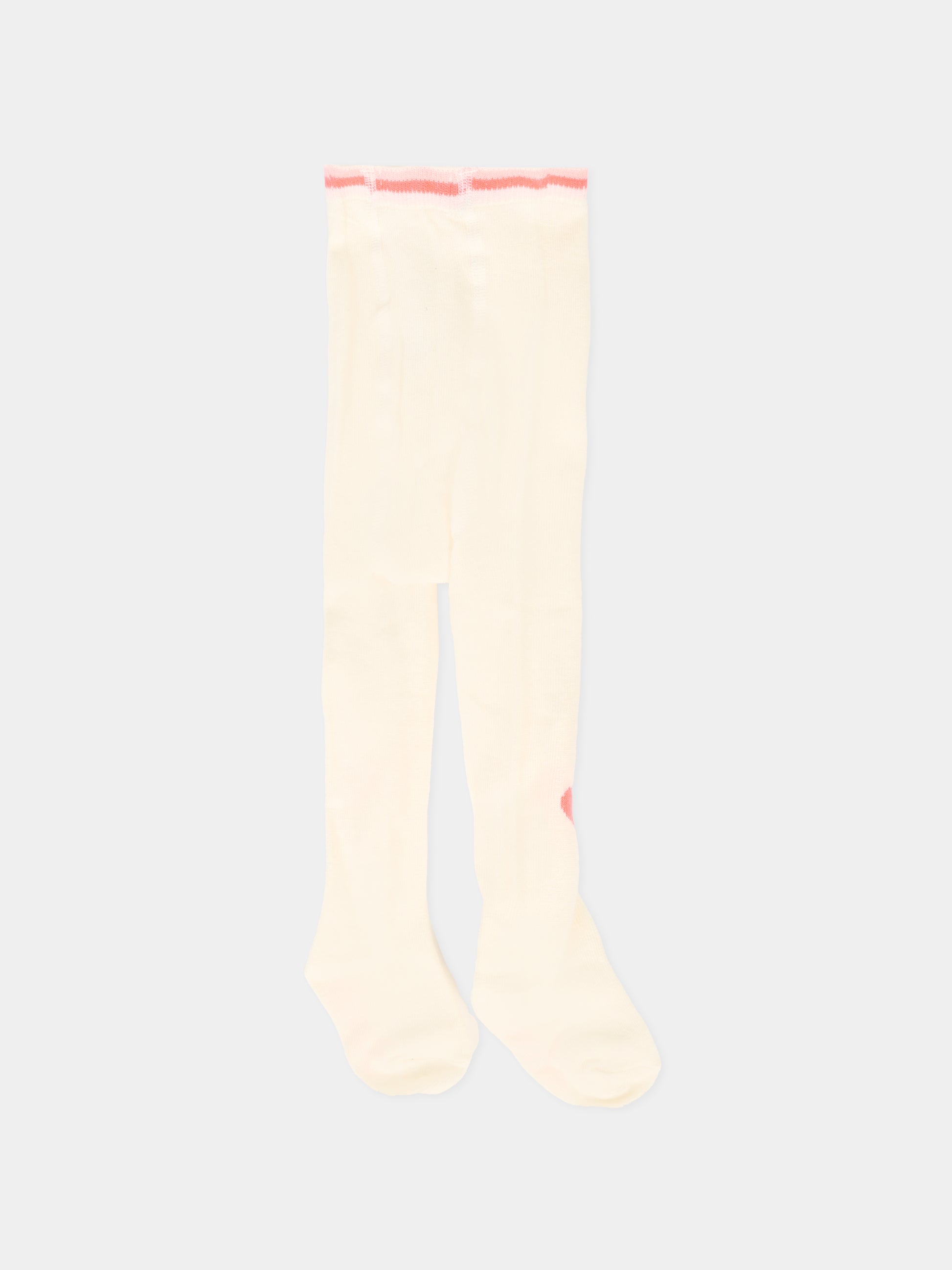 Collant avorio per neonata con cuori,Billieblush,U21487 121