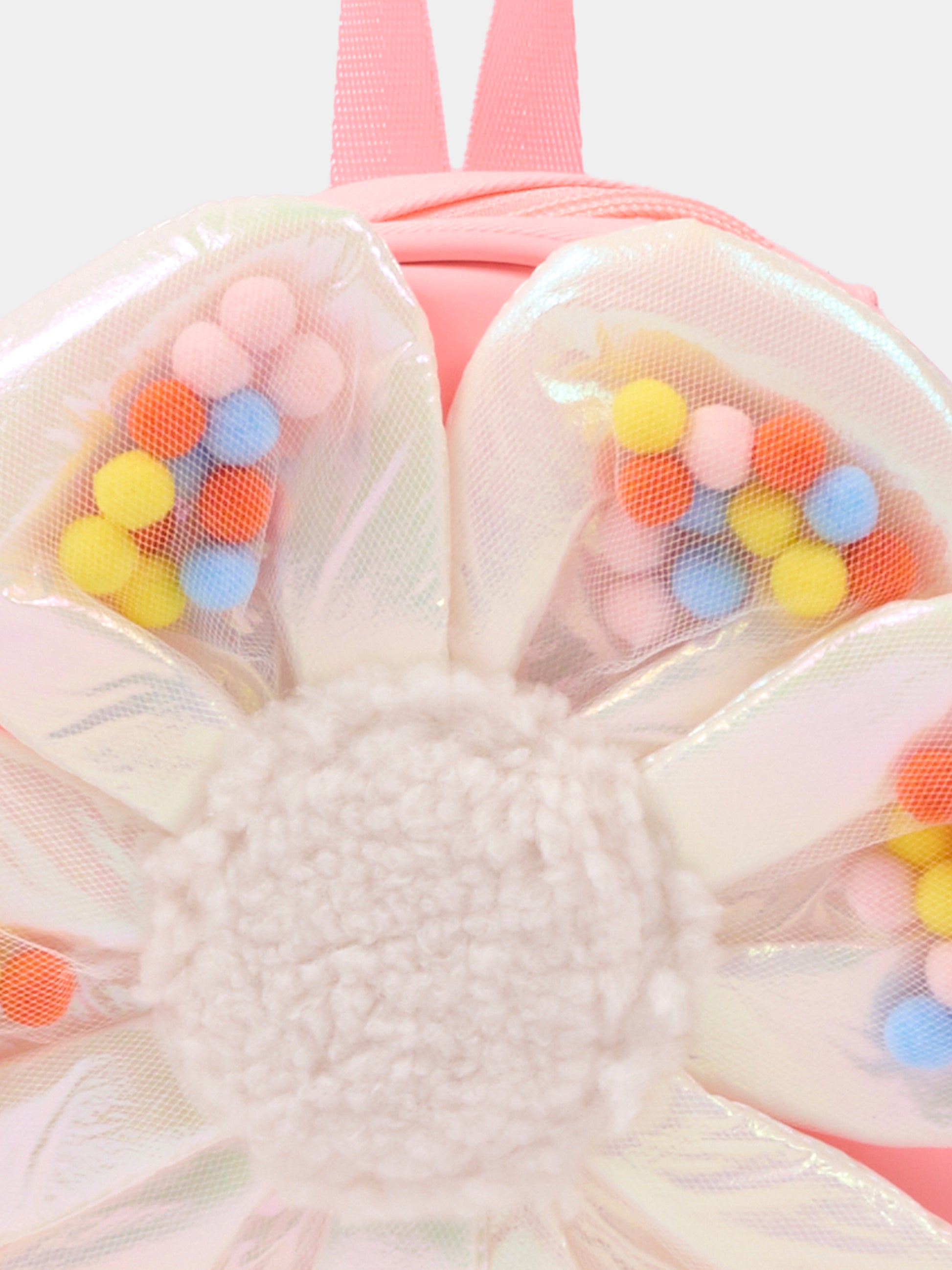 Zaino rosa per bambina con fiore,Billieblush,U21496 408