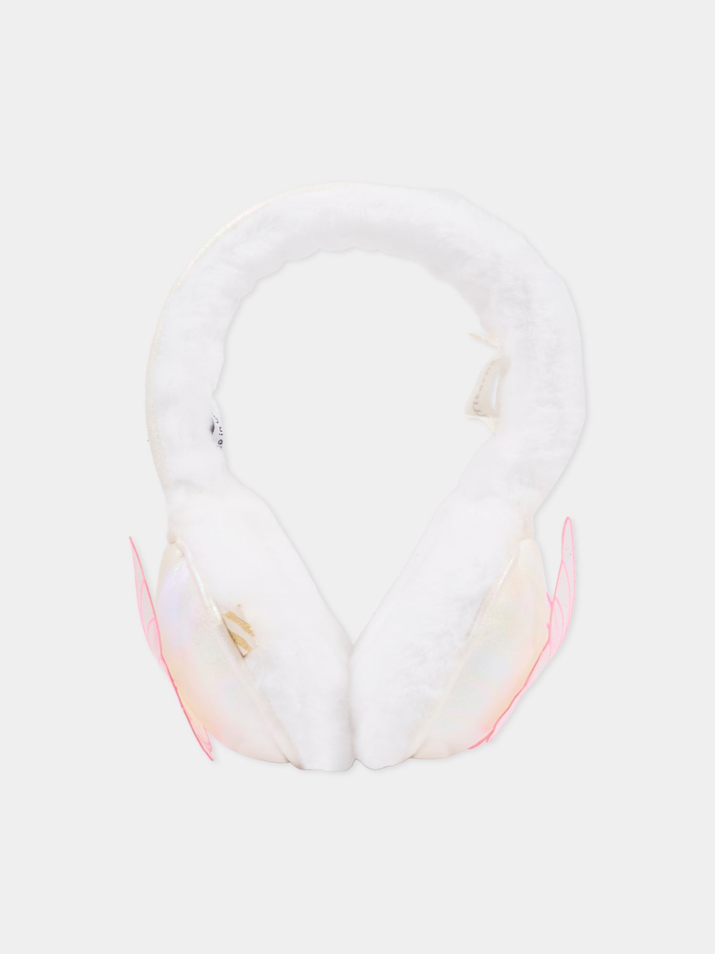 Paraorecchie avorio per bambina con farfalla,Billieblush,U21506 10P