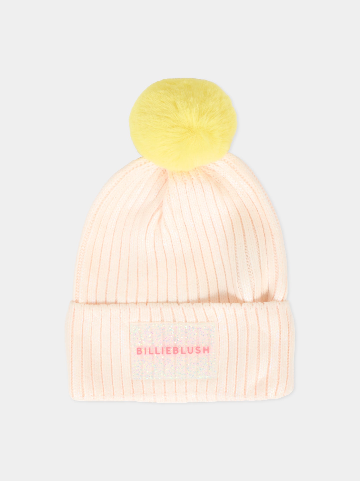 Berretto rosa per bambina con logo,Billieblush,U21509 47V