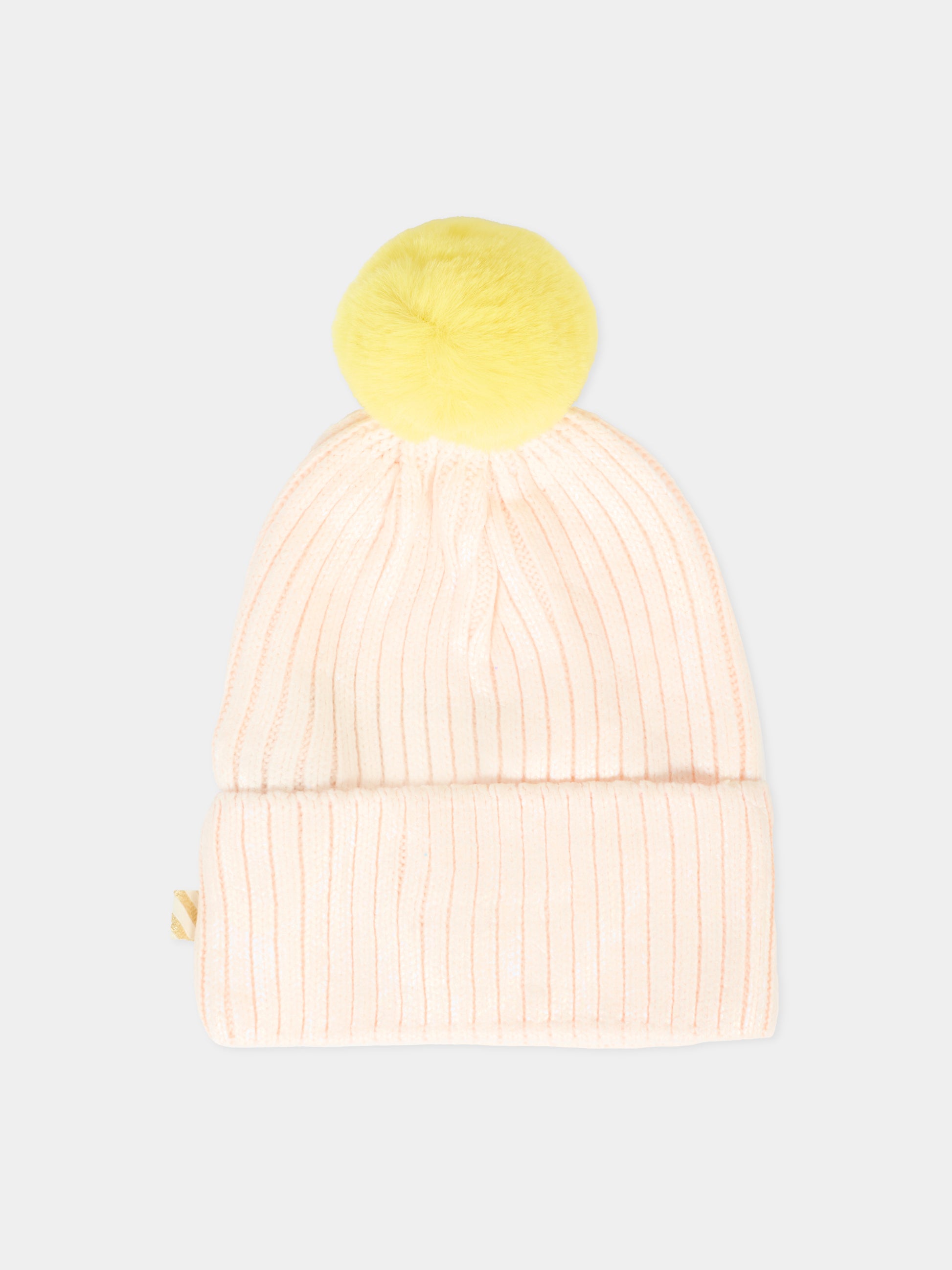 Berretto rosa per bambina con logo,Billieblush,U21509 47V