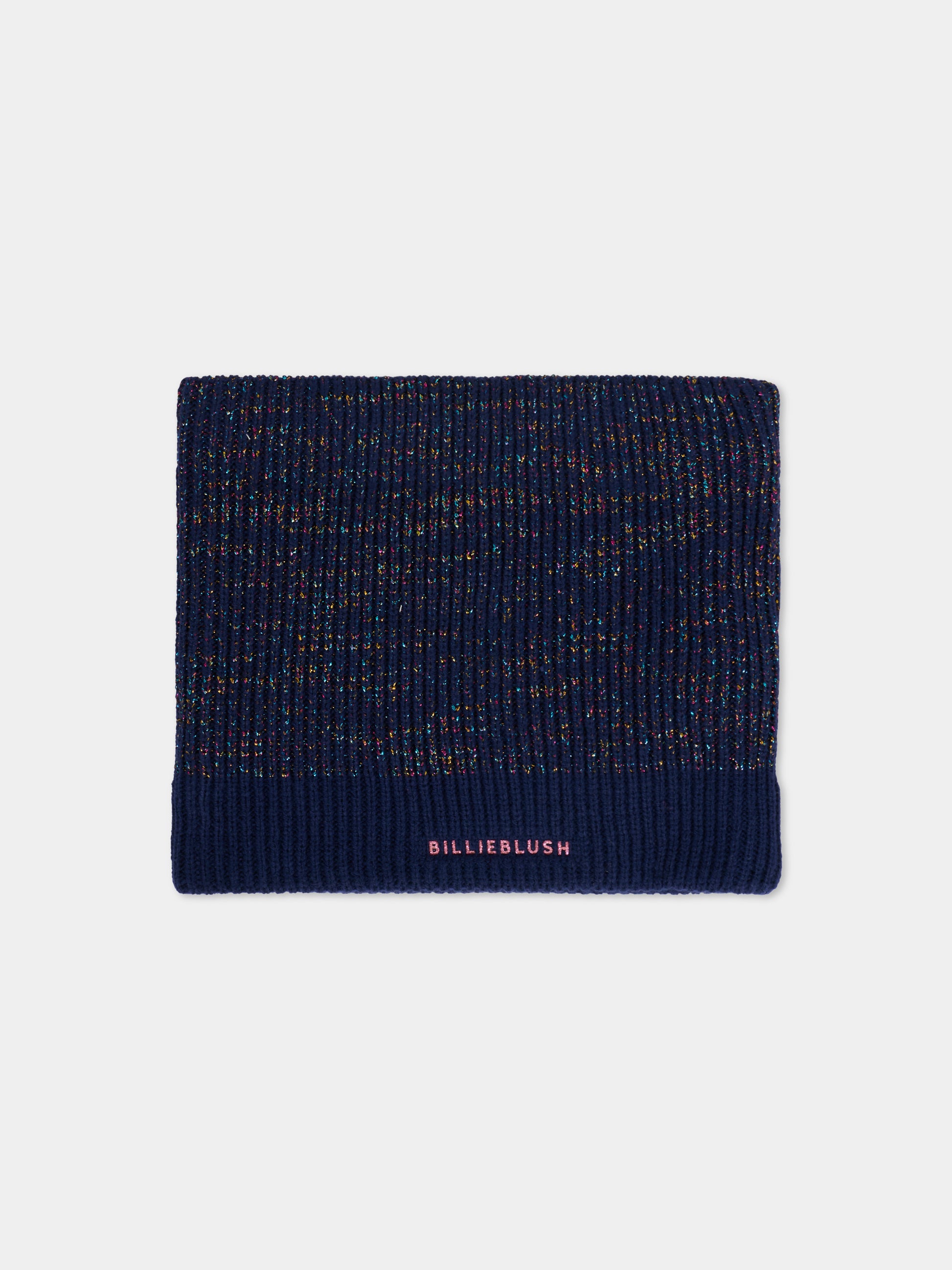 Sciarpa blu per bambina con logo,Billieblush,U21522 85T