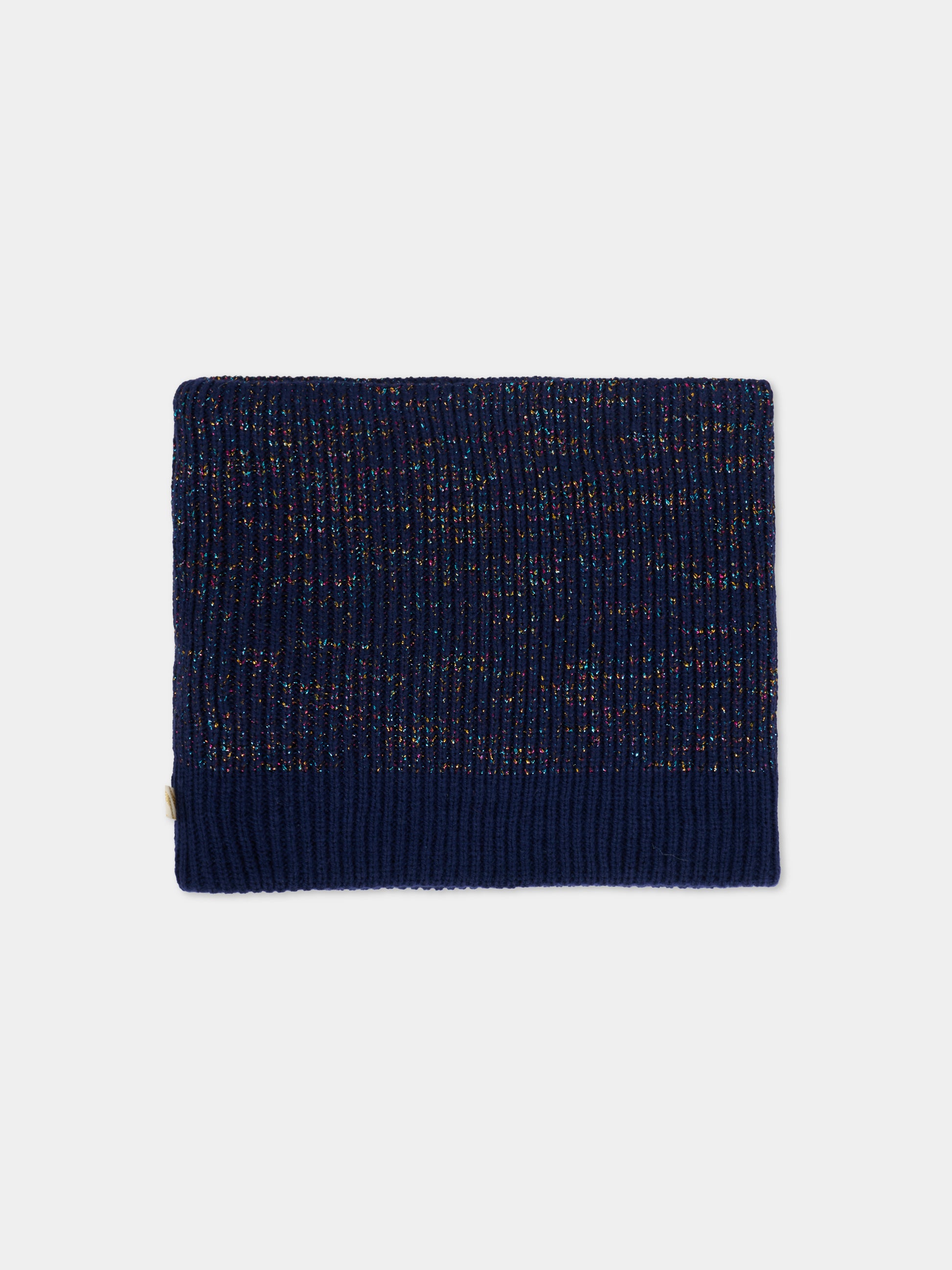 Sciarpa blu per bambina con logo,Billieblush,U21522 85T