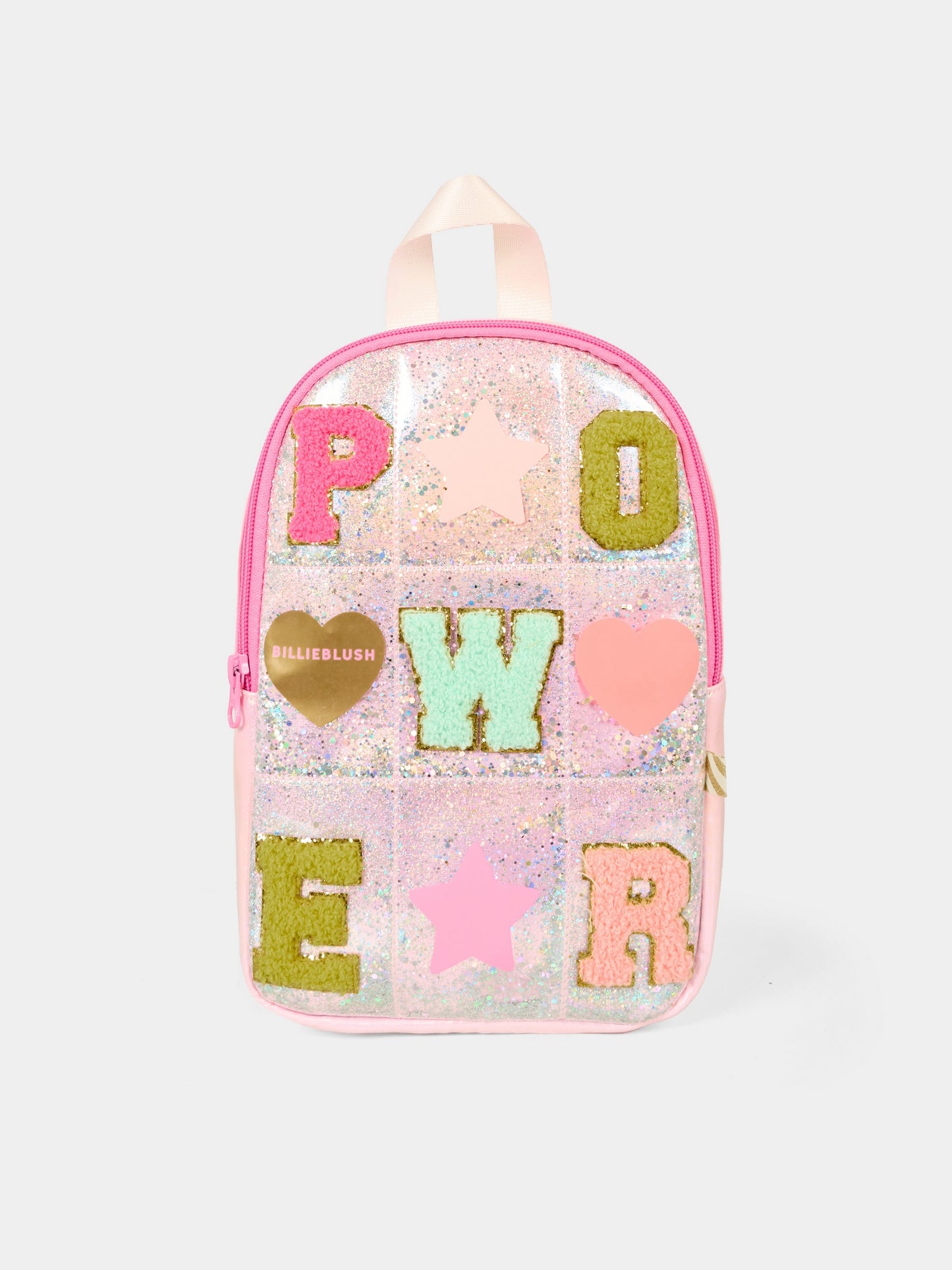 Zaino rosa per bambina con scritta,Billieblush,U21530 111