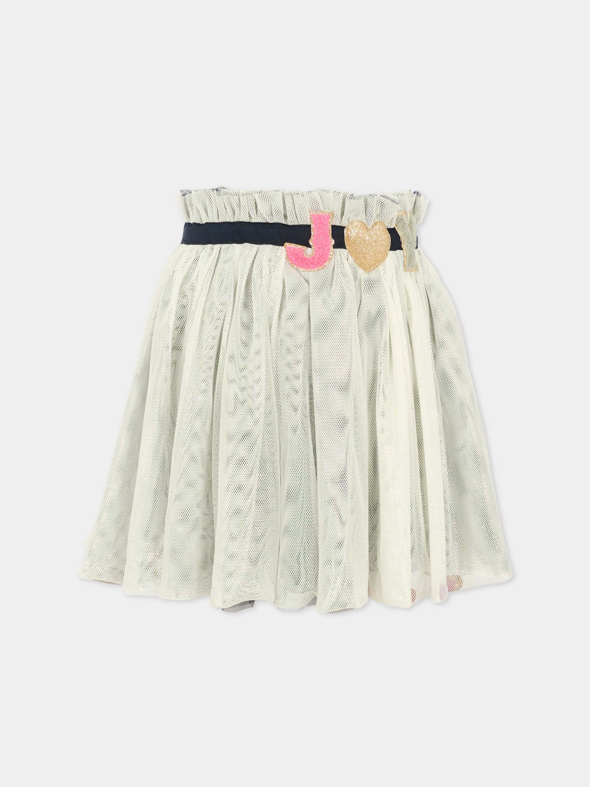 Gonna blu per bambina con scritta,Billieblush,U21587 85T