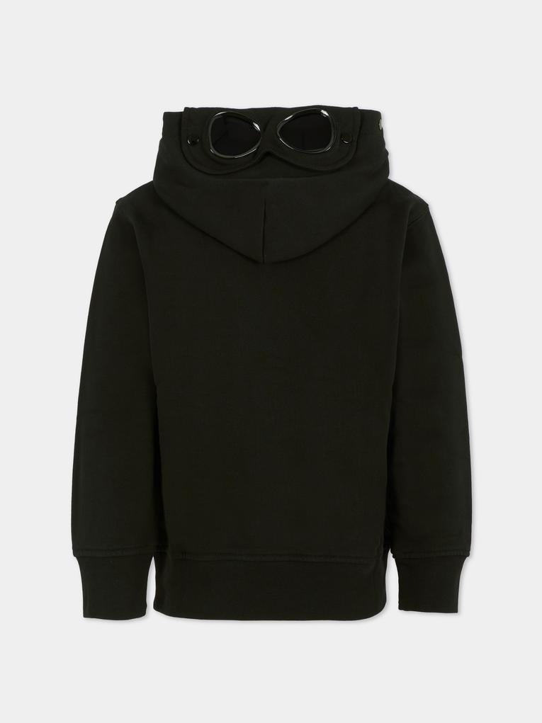 Felpa nera per bambino con lenti,C. P. Company,CUF01B LCA76 60100