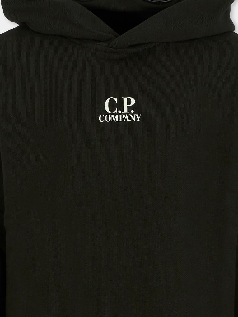 Felpa nera per bambino con lenti,C. P. Company,CUF01B LCA76 60100